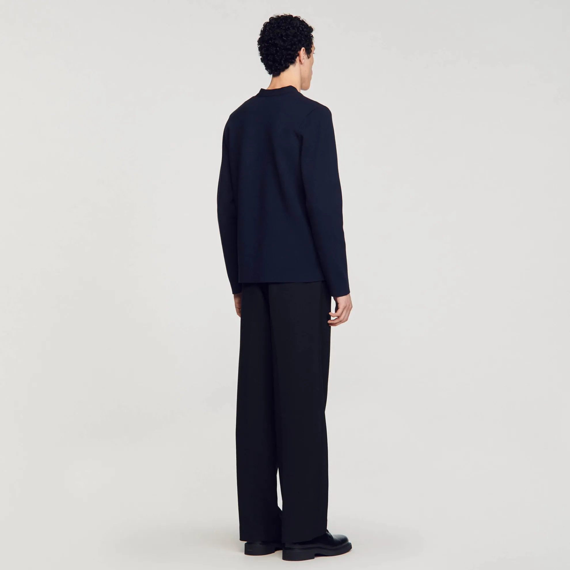 Cardigan Vest Gebreid Jacquard Bloemen