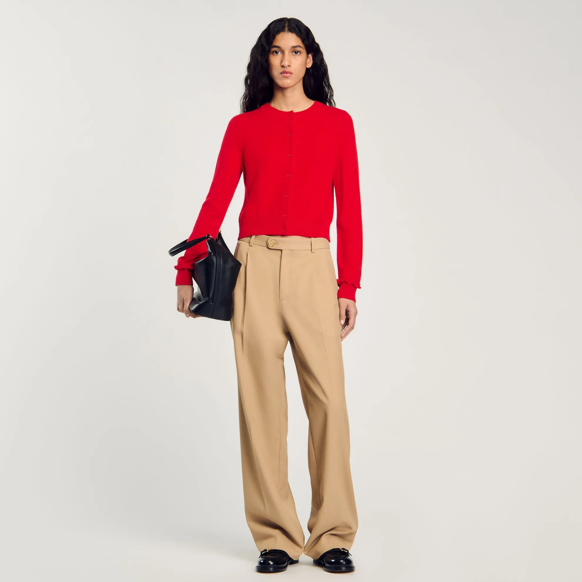 Cardigan Vest Met Volants