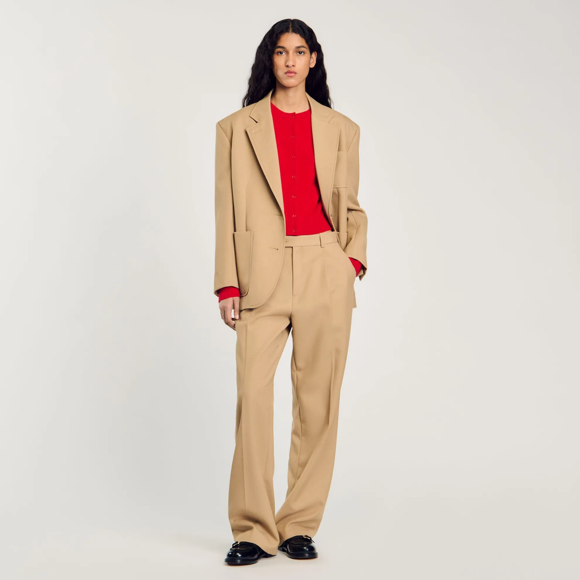 Cardigan Vest Met Volants