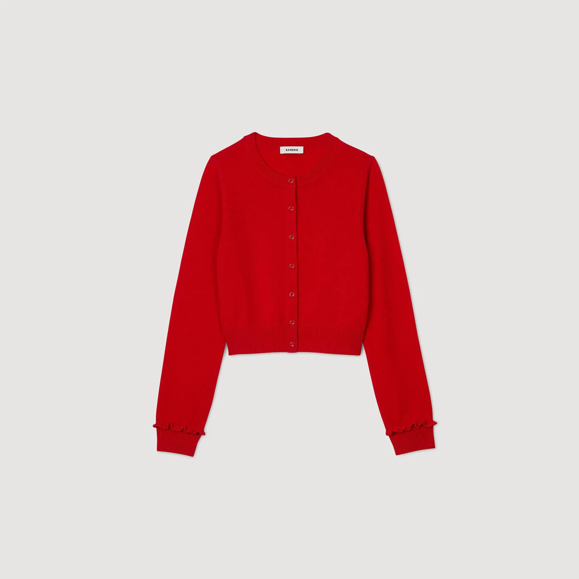 Cardigan Vest Met Volants