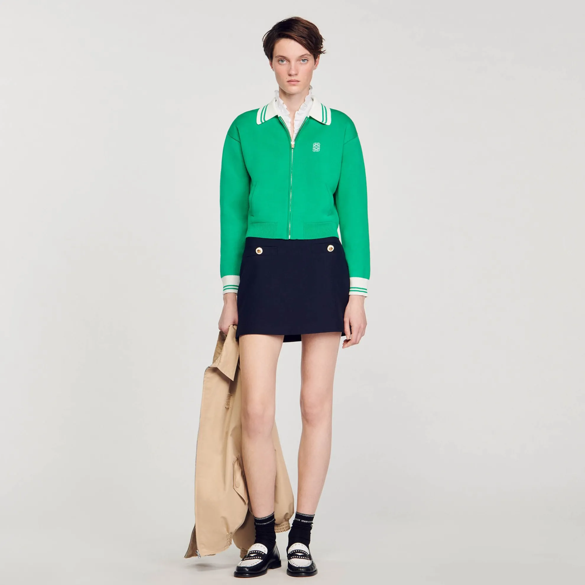 Cardigan Vest Teddy Ritssluiting