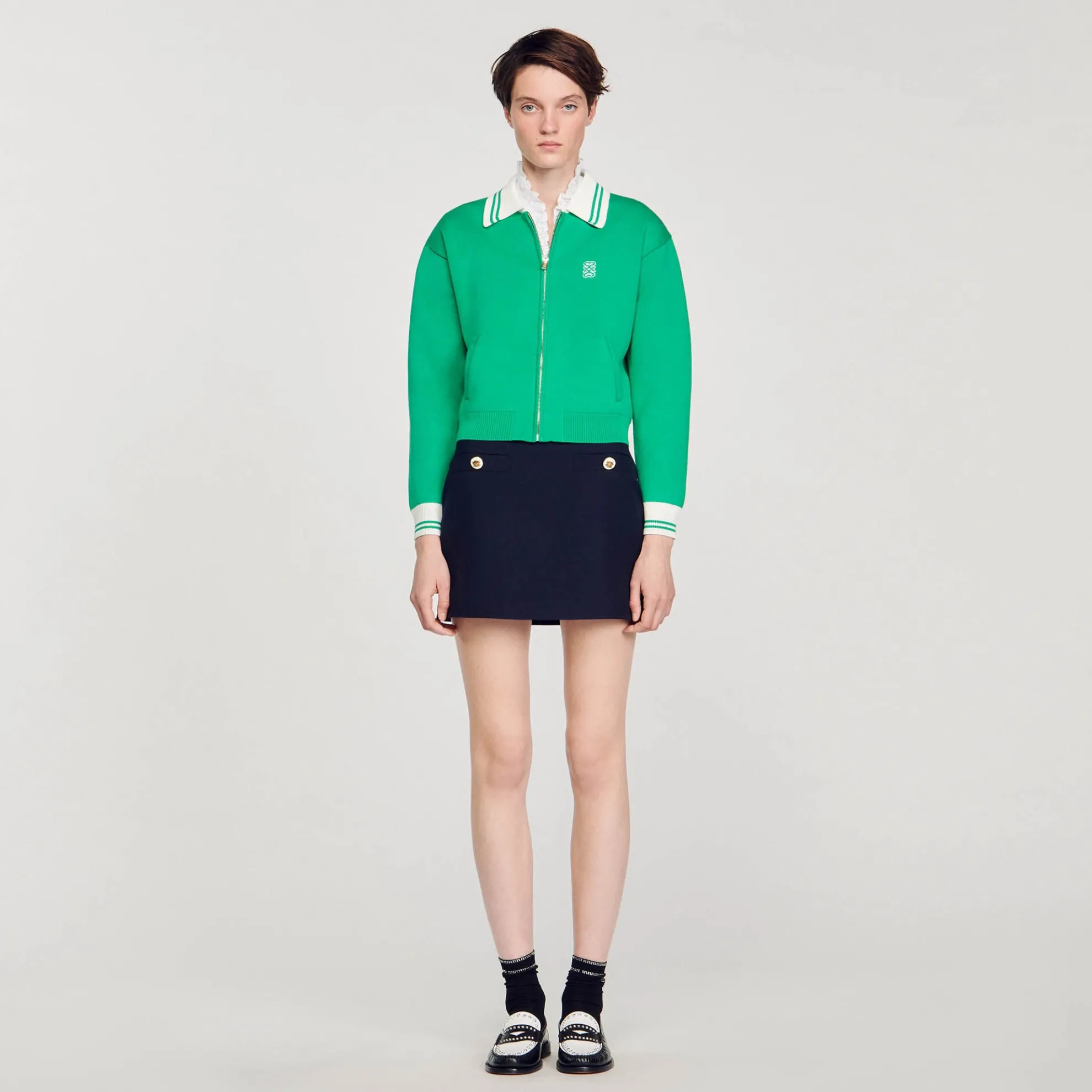 Cardigan Vest Teddy Ritssluiting