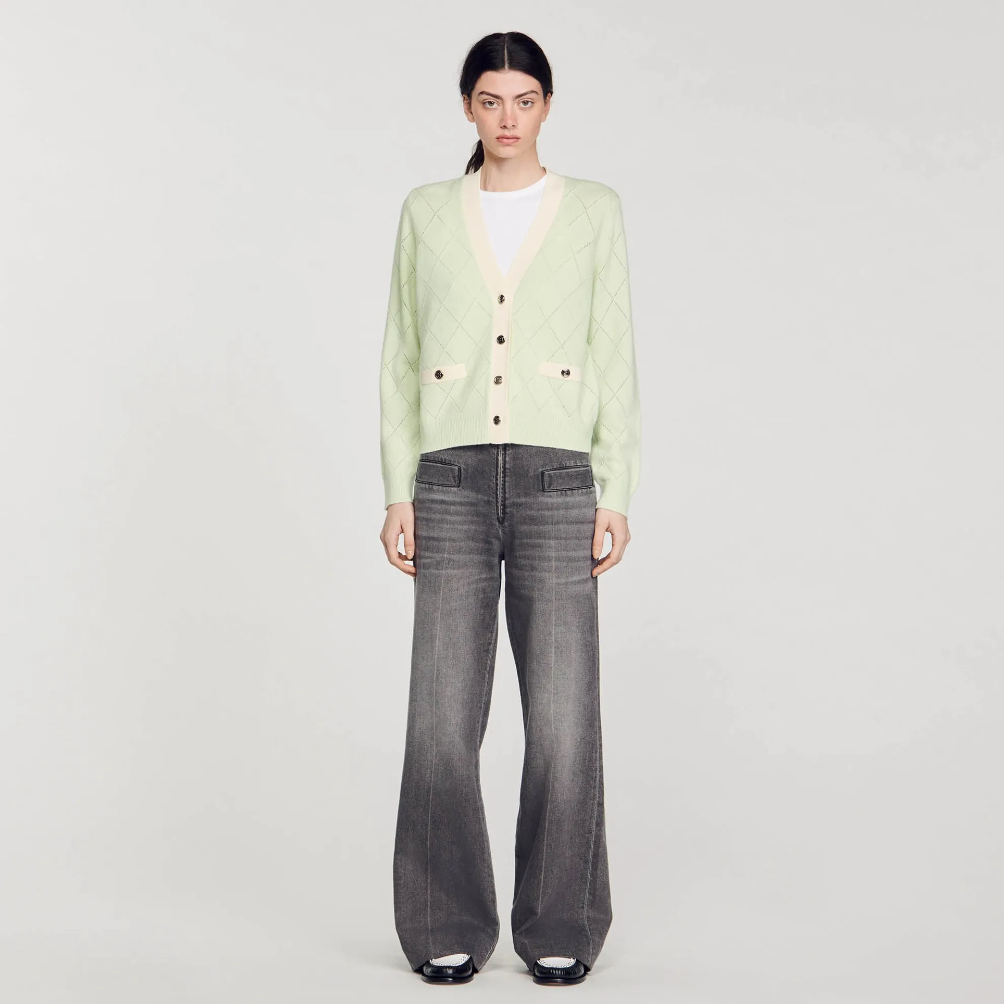 Cardigan Vest Tweekleurig