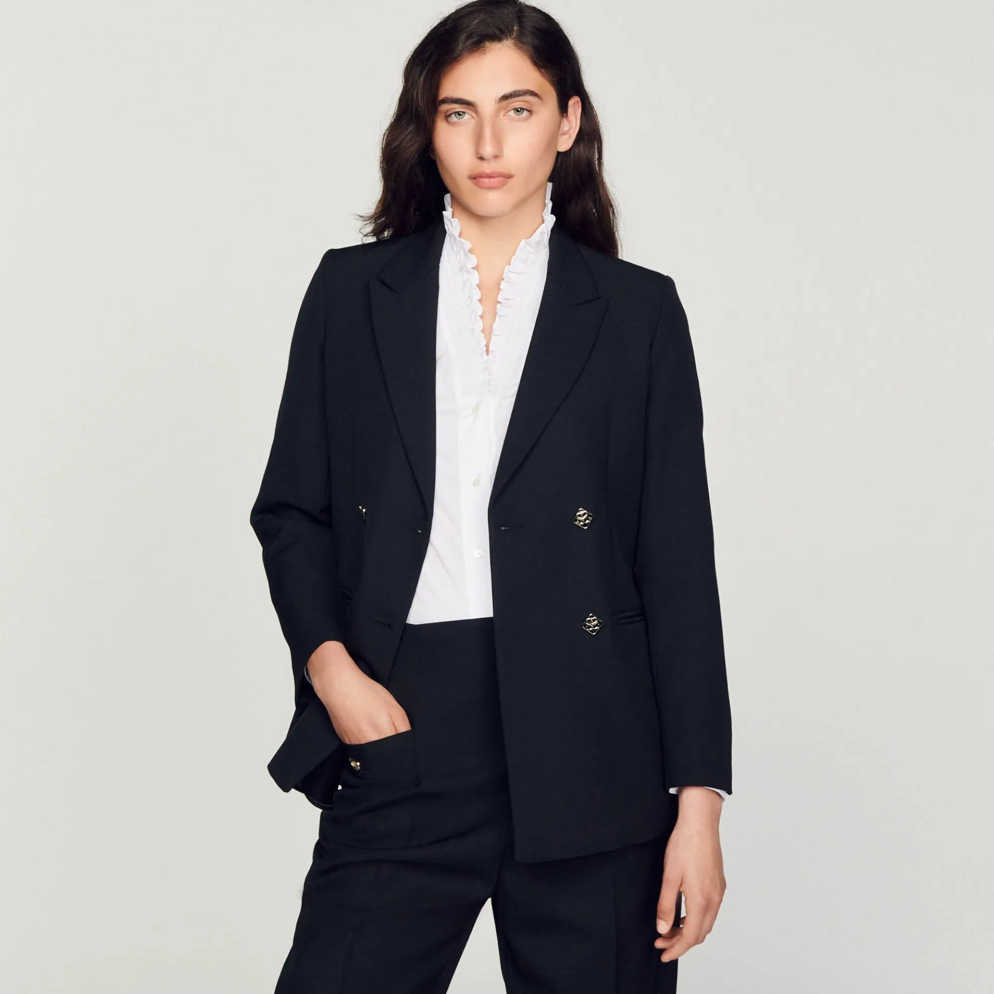 Damesblazer Met Dubbele Knopenrij