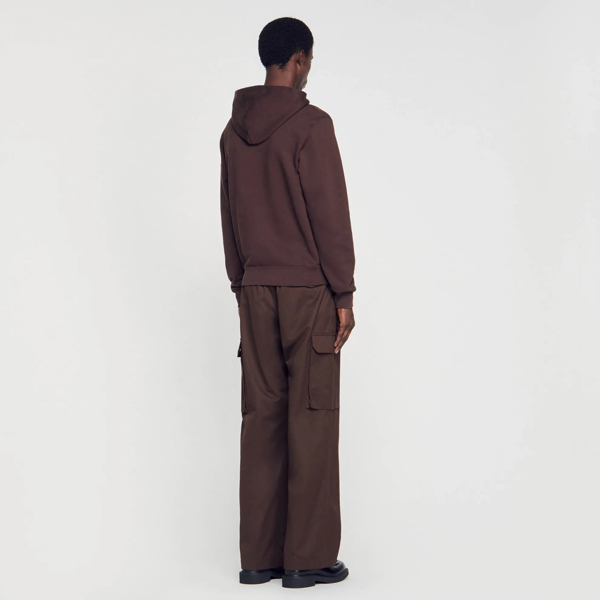 Geborduurde Herenhoody Van Biokatoen