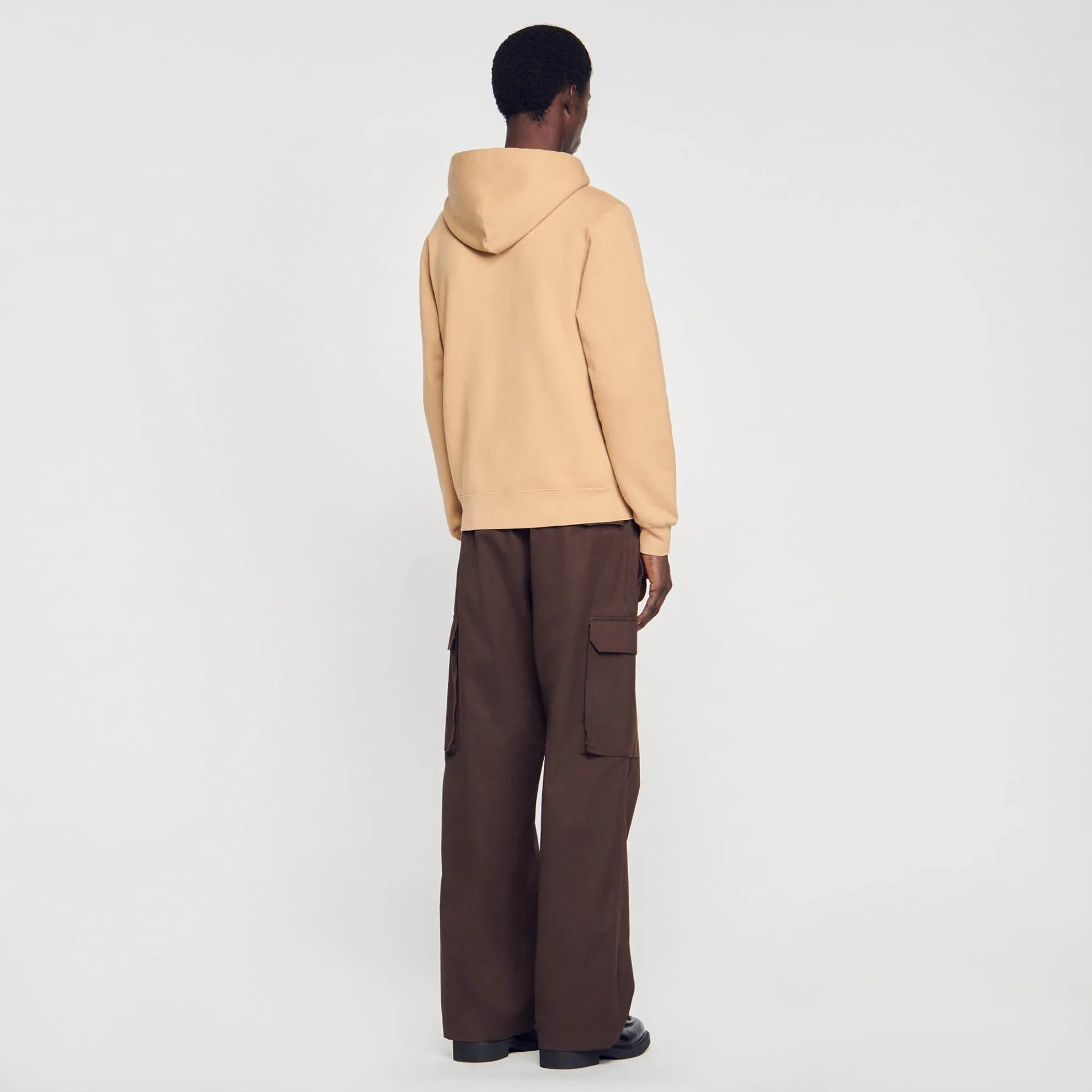 Geborduurde Herenhoody Van Biokatoen