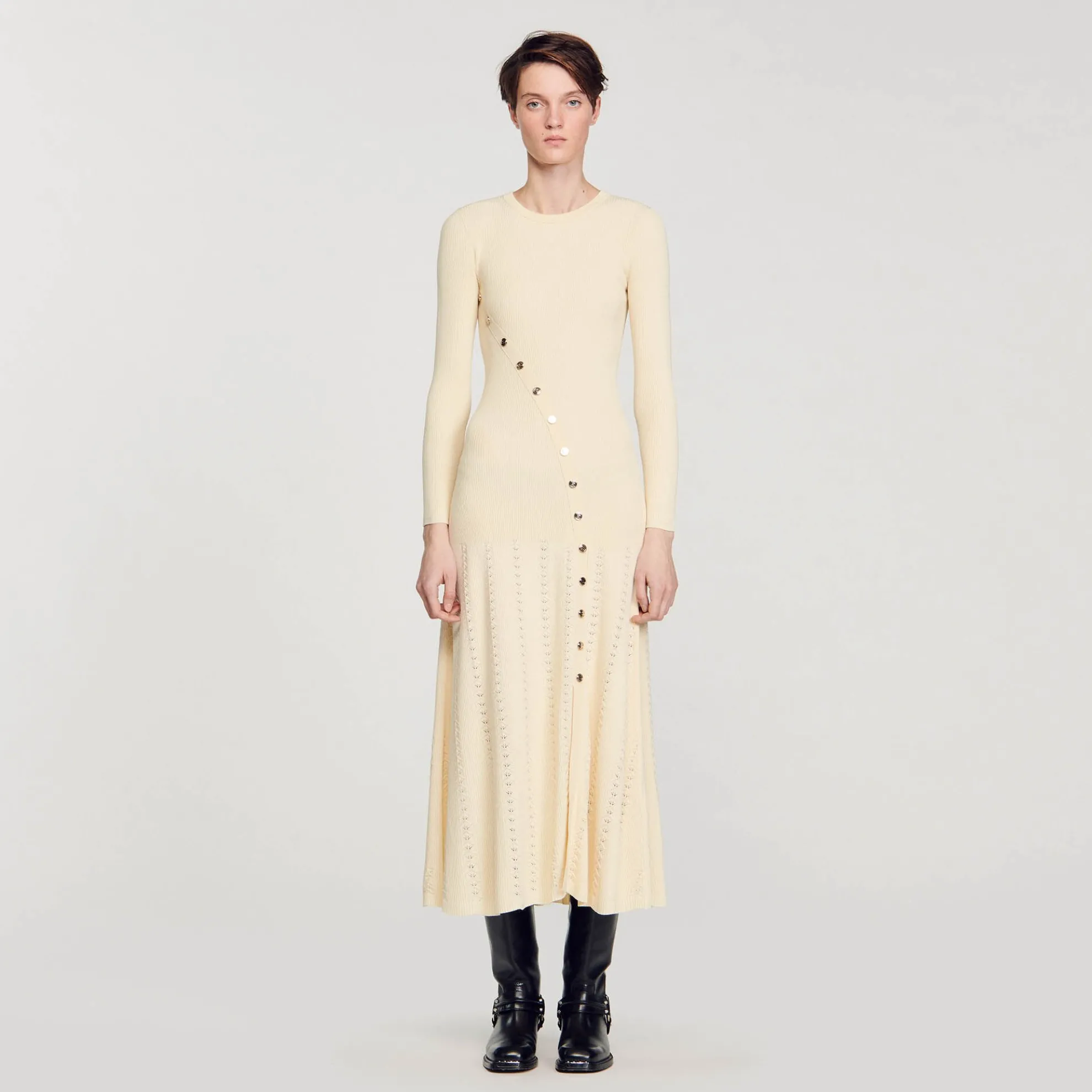 Gebreide Midi Jurk
