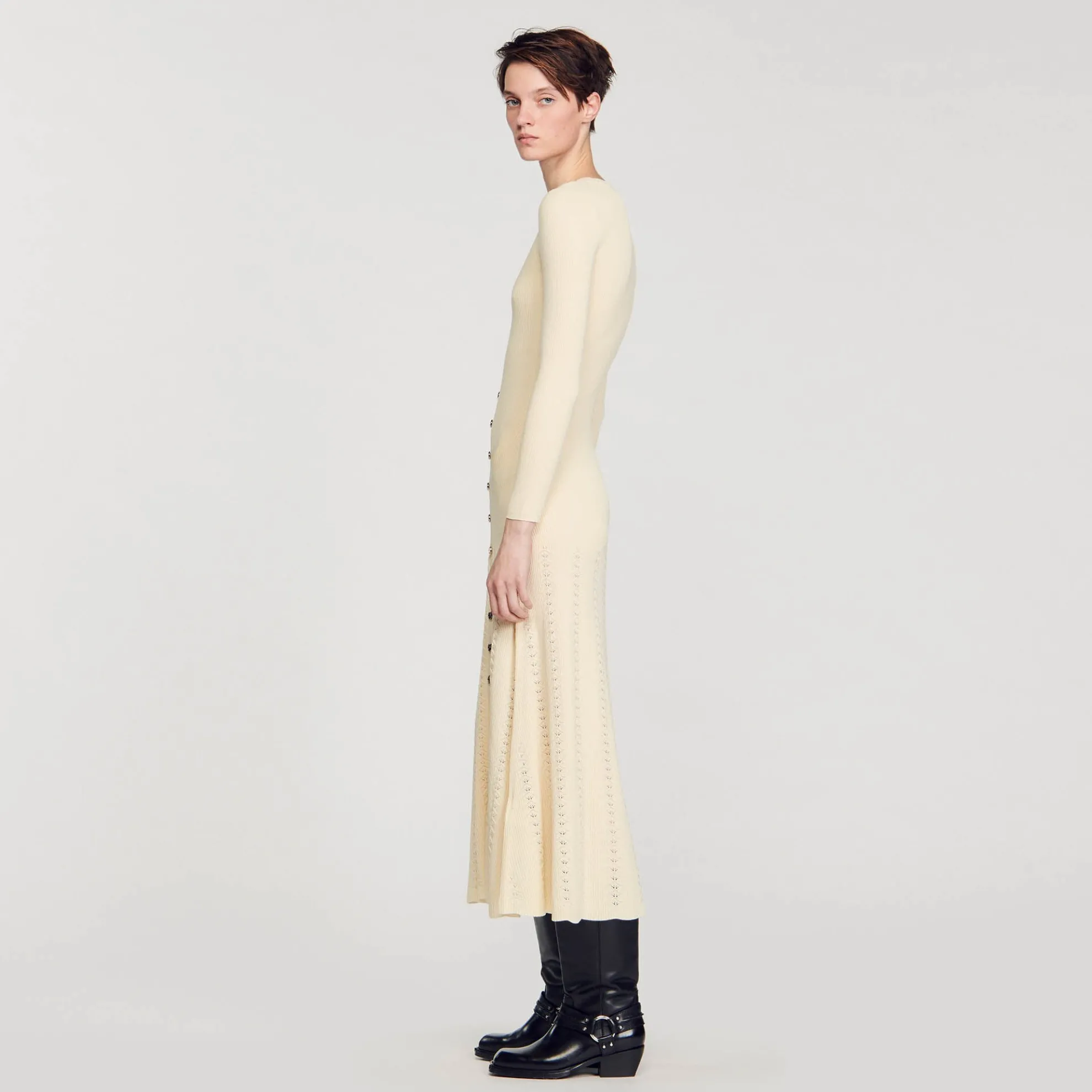 Gebreide Midi Jurk