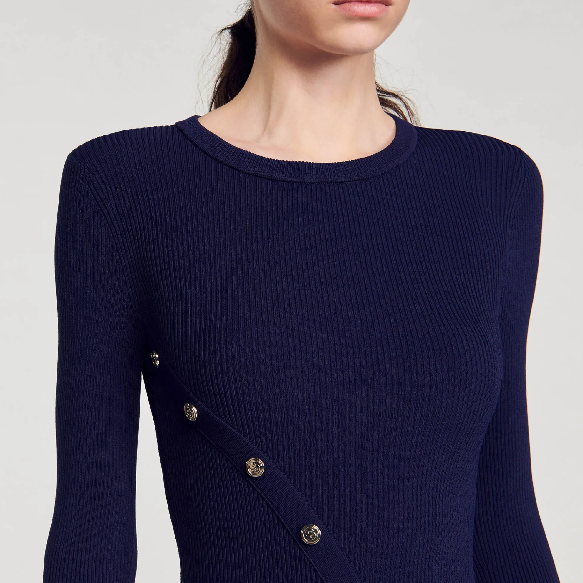 Gebreide Midi Jurk