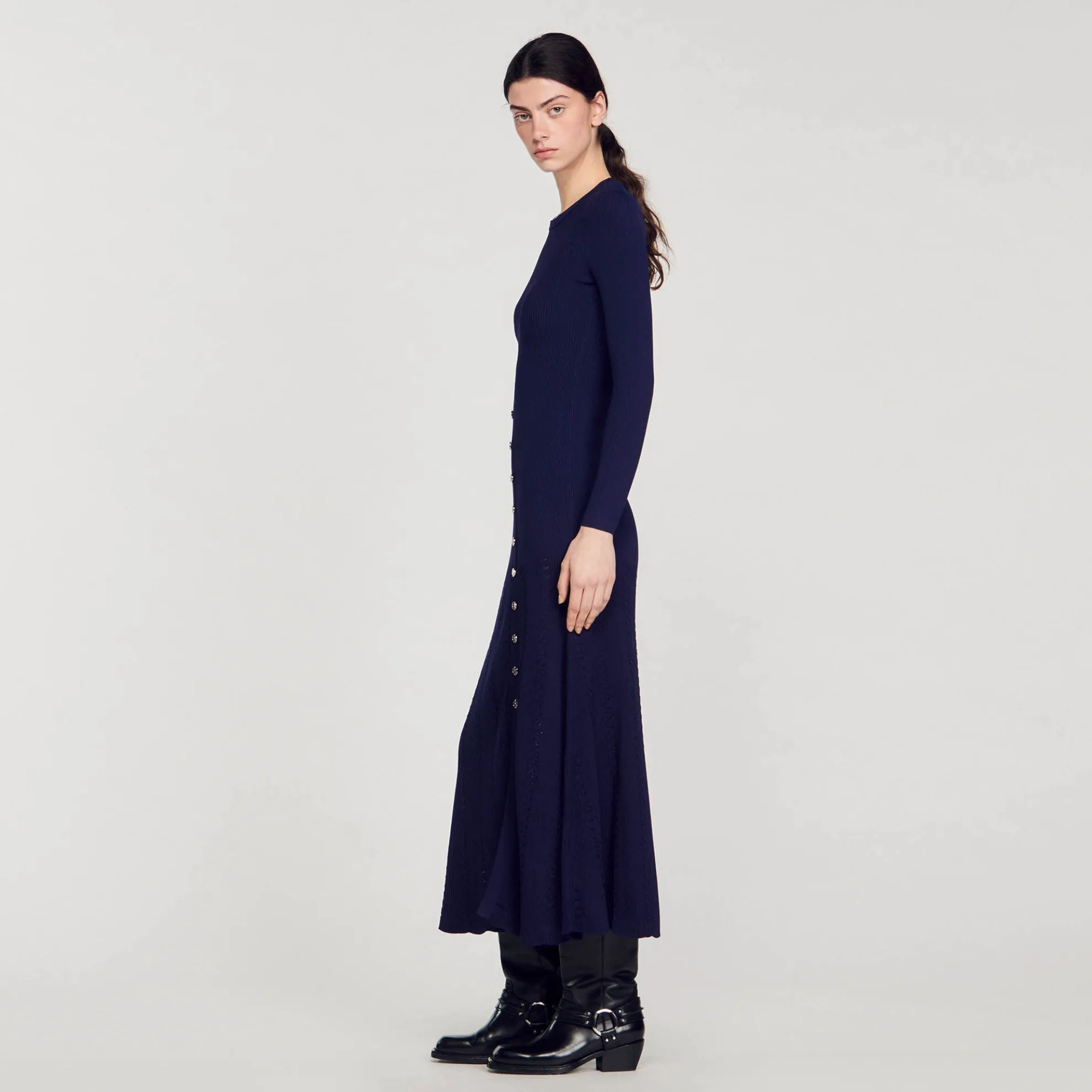 Gebreide Midi Jurk