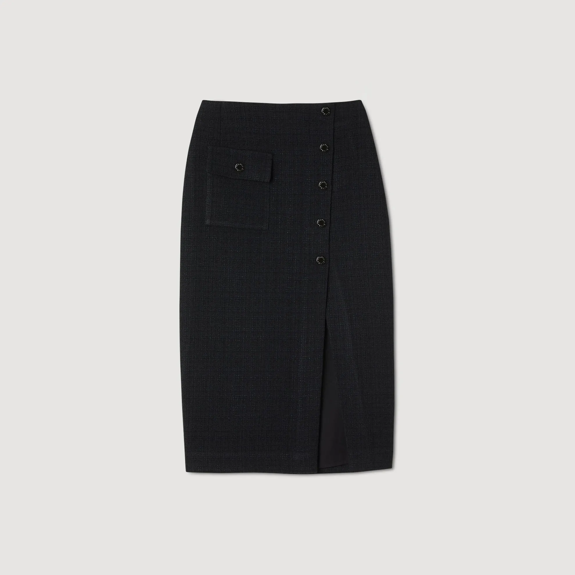 Halflange Tweed Rok