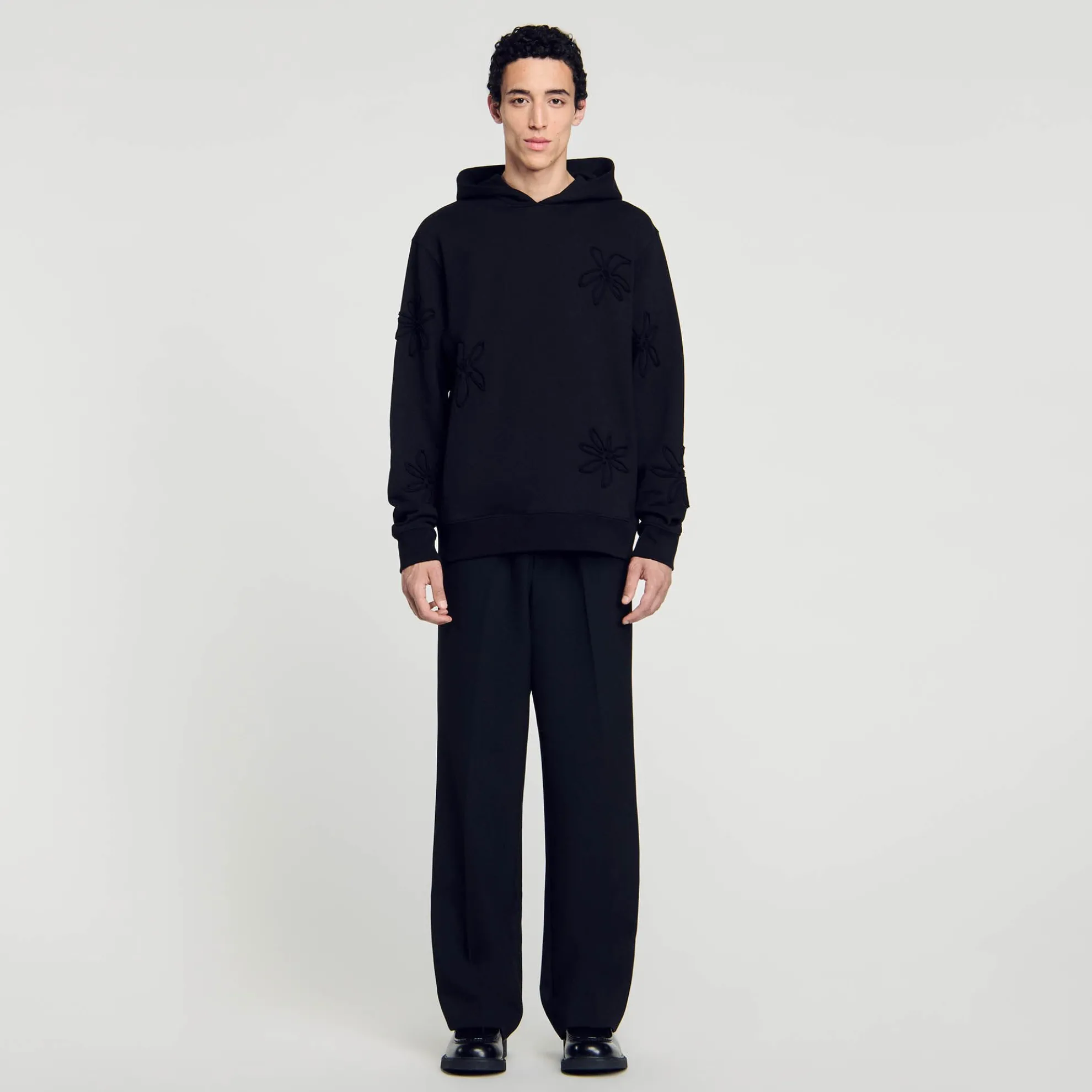 Hoodie Met Capuchon Bloemmotief