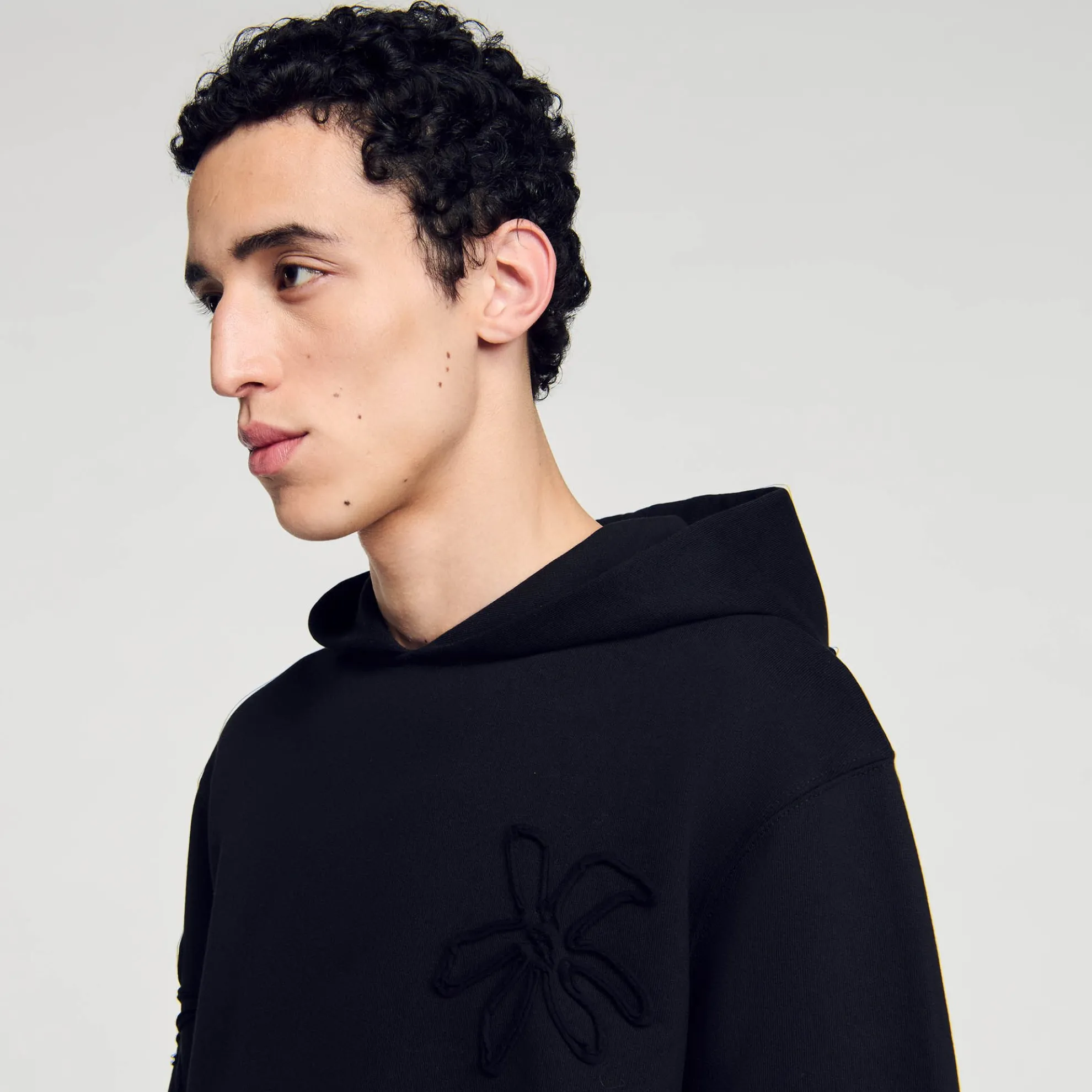 Hoodie Met Capuchon Bloemmotief