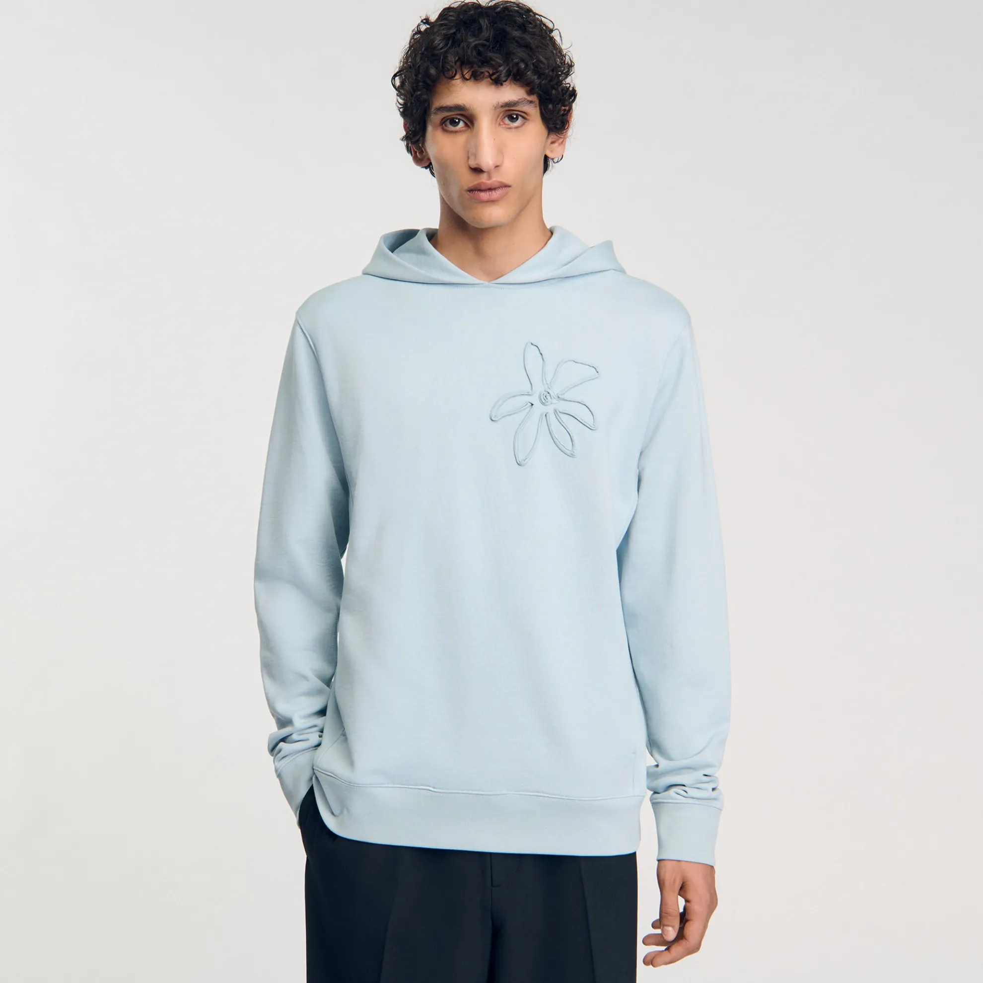 Hoodie Met Capuchon En Bloemenprint