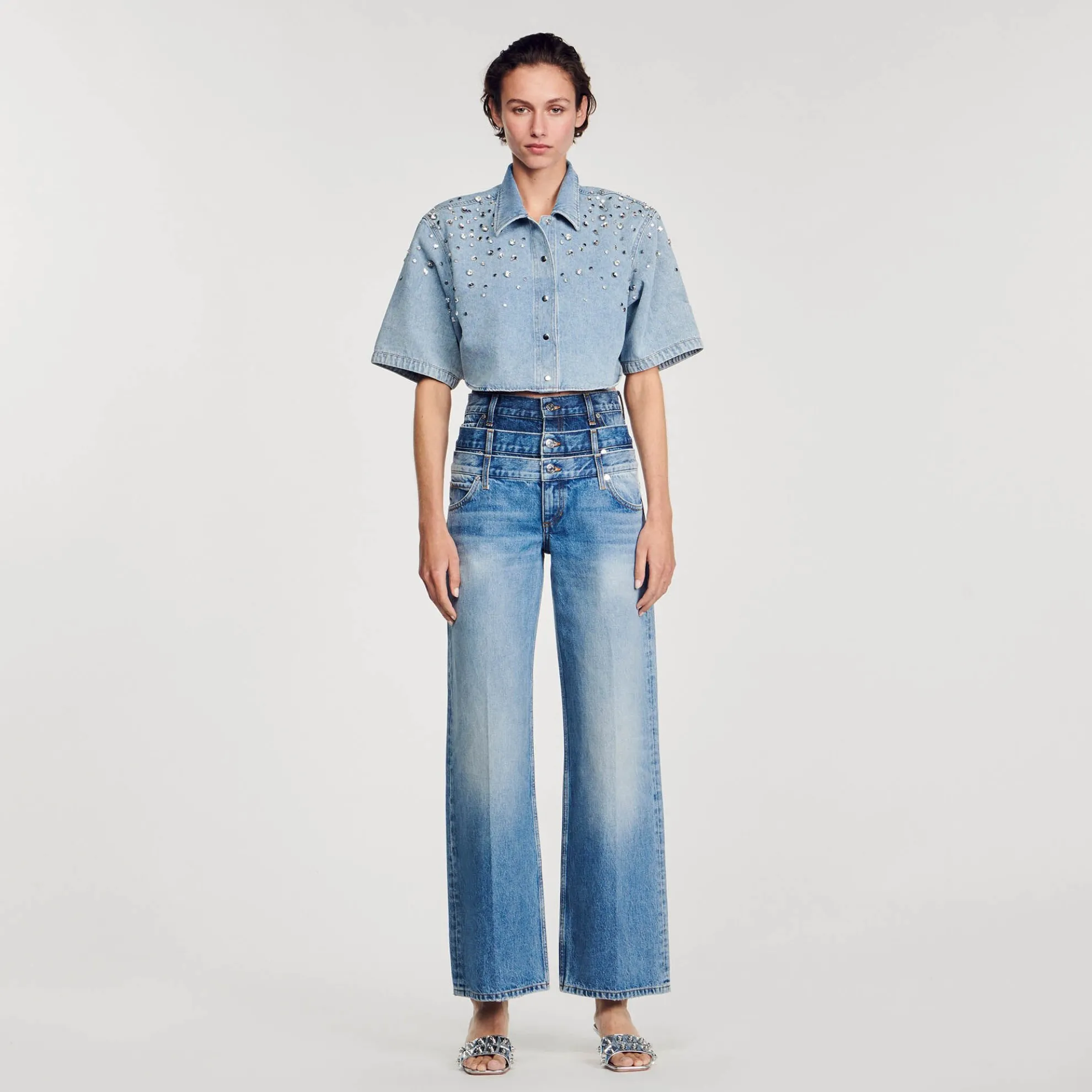 Jeans Met Driedubbele Riem