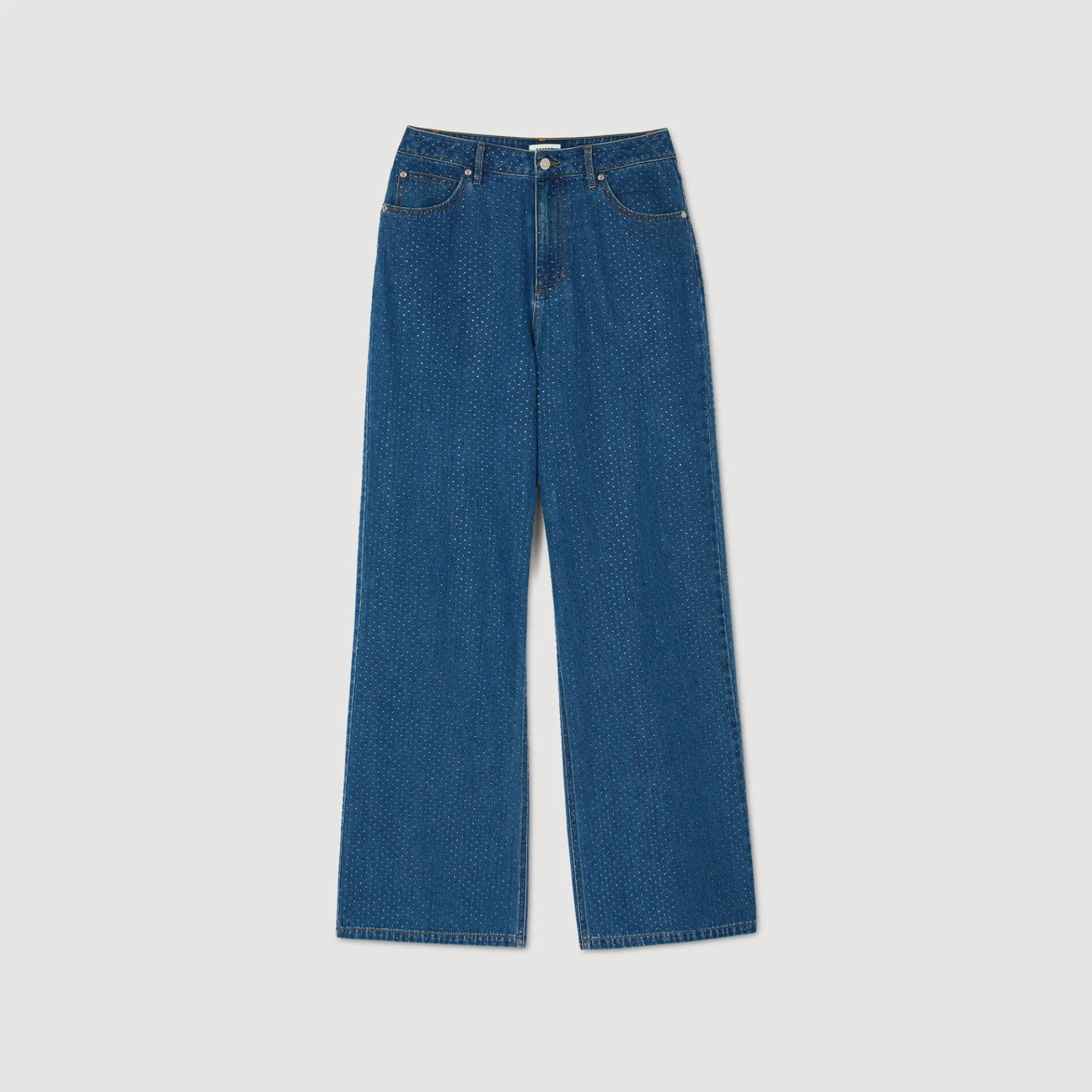Jeans Wijd Met Stras