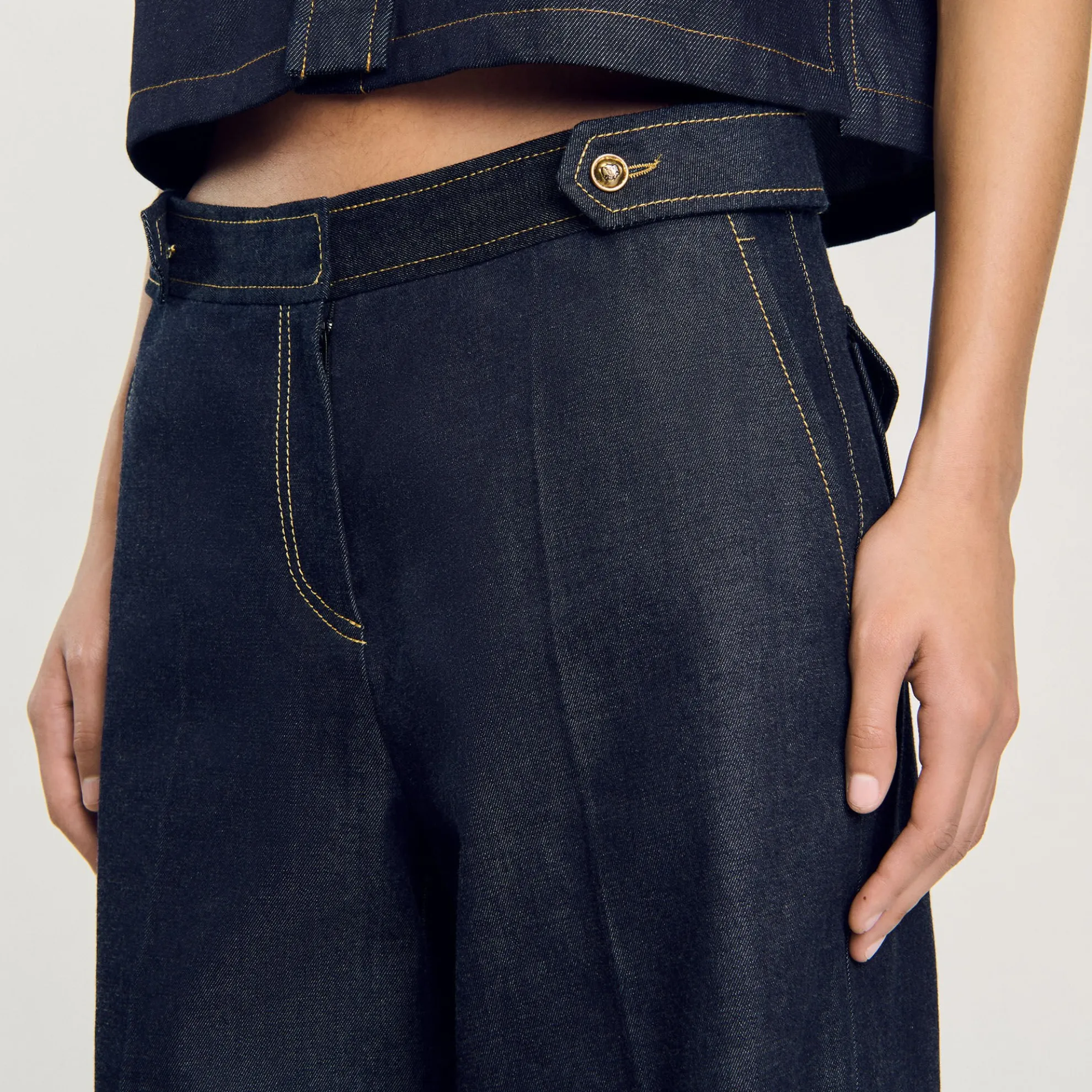Jeans Wijdvallend Raw Denim