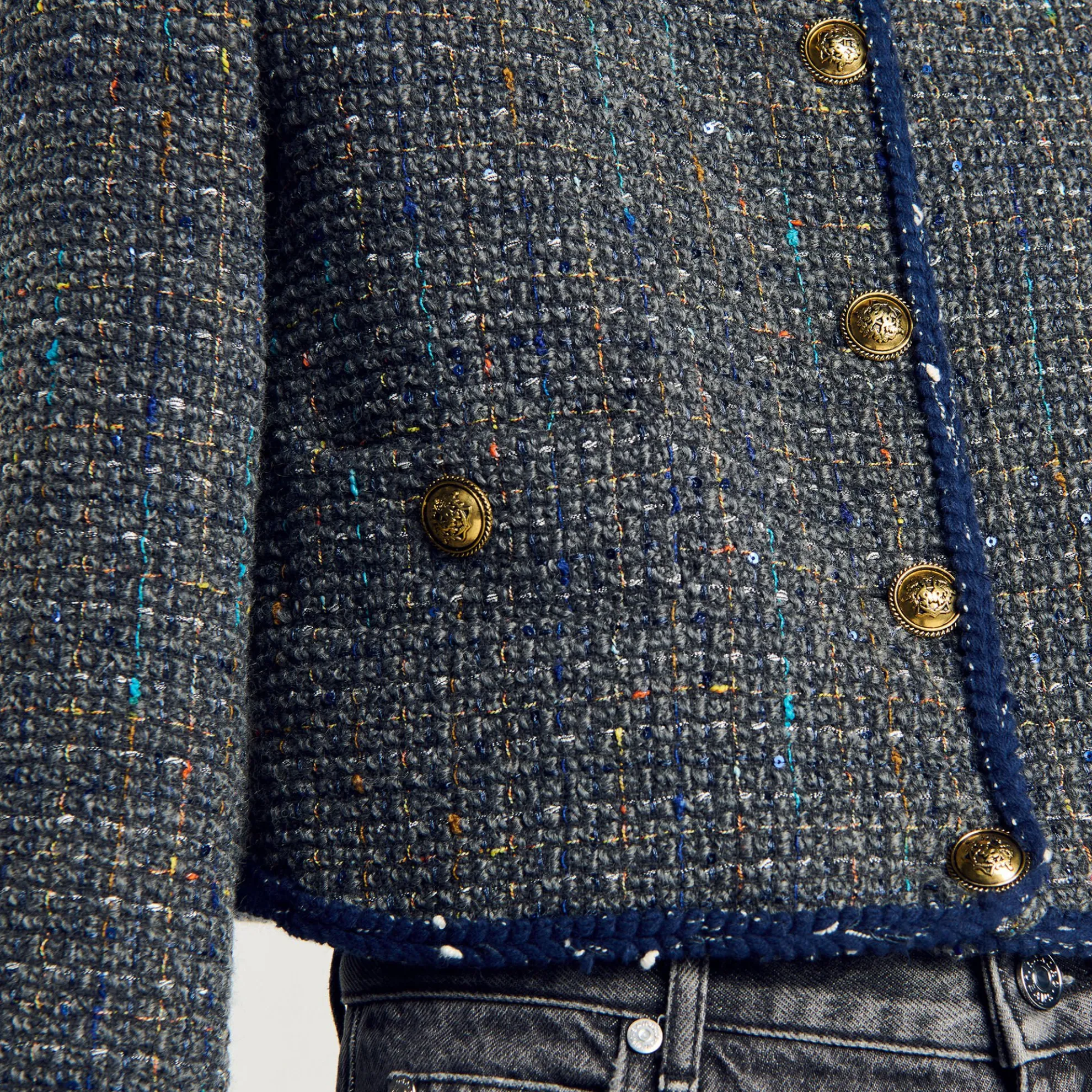 Kort Tweed Jasje