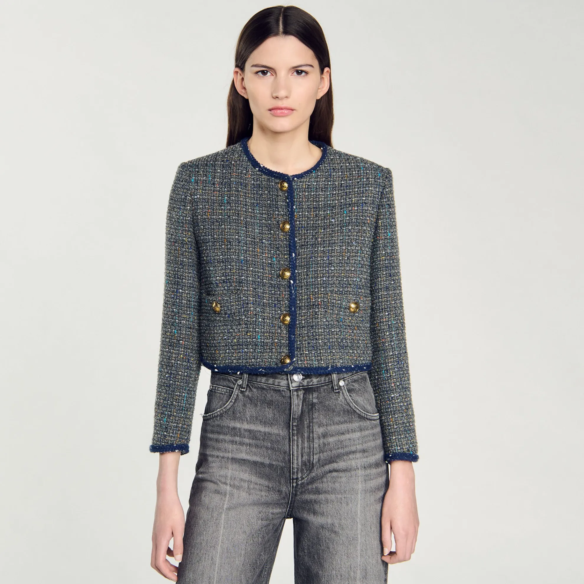 Kort Tweed Jasje