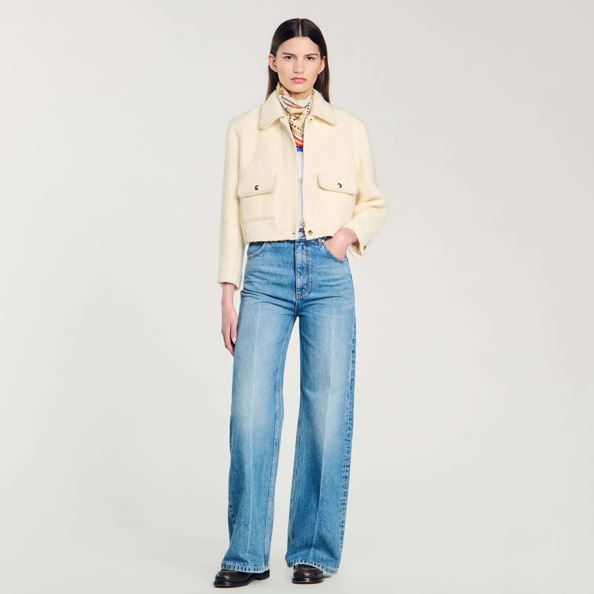 Kort Tweed Jasje
