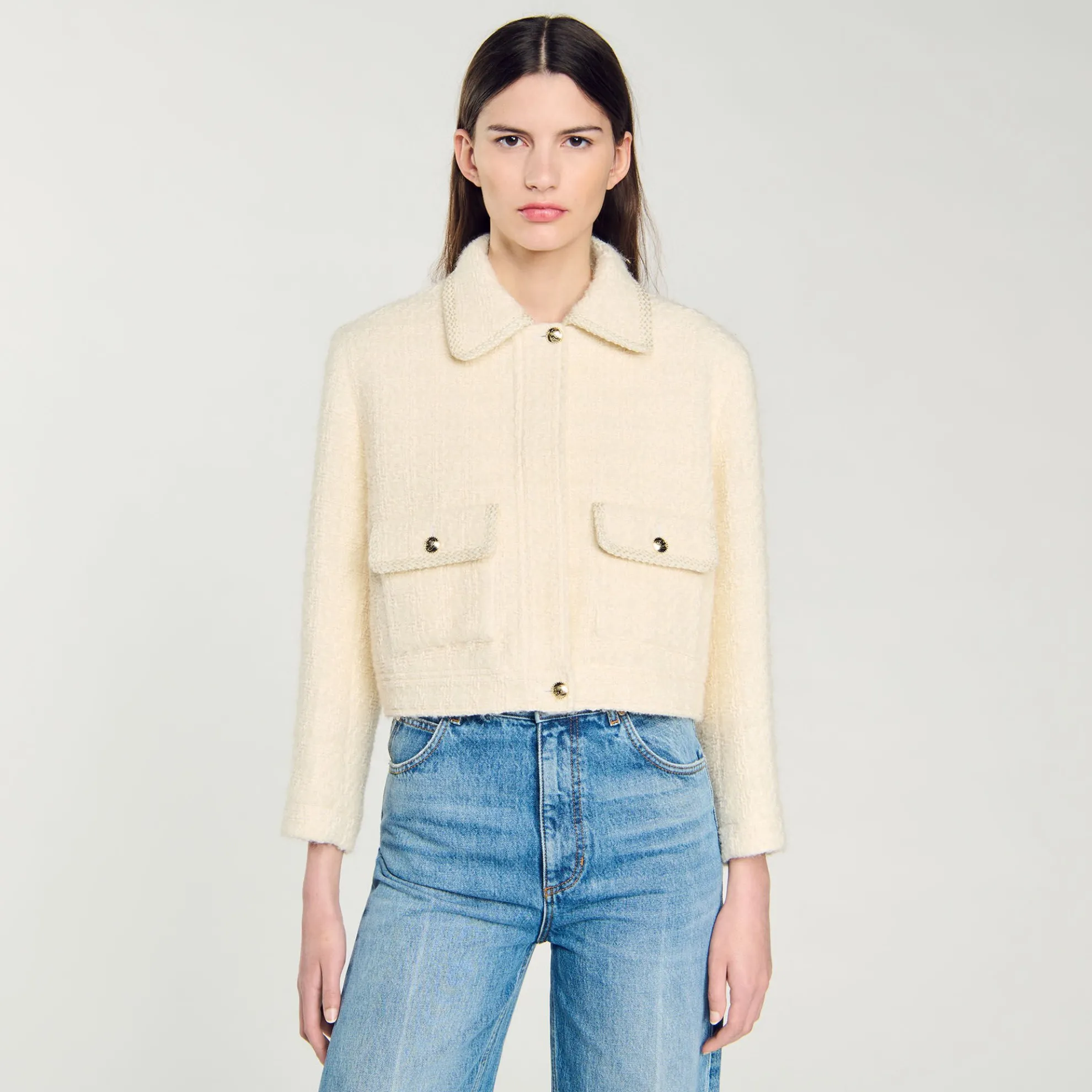Kort Tweed Jasje