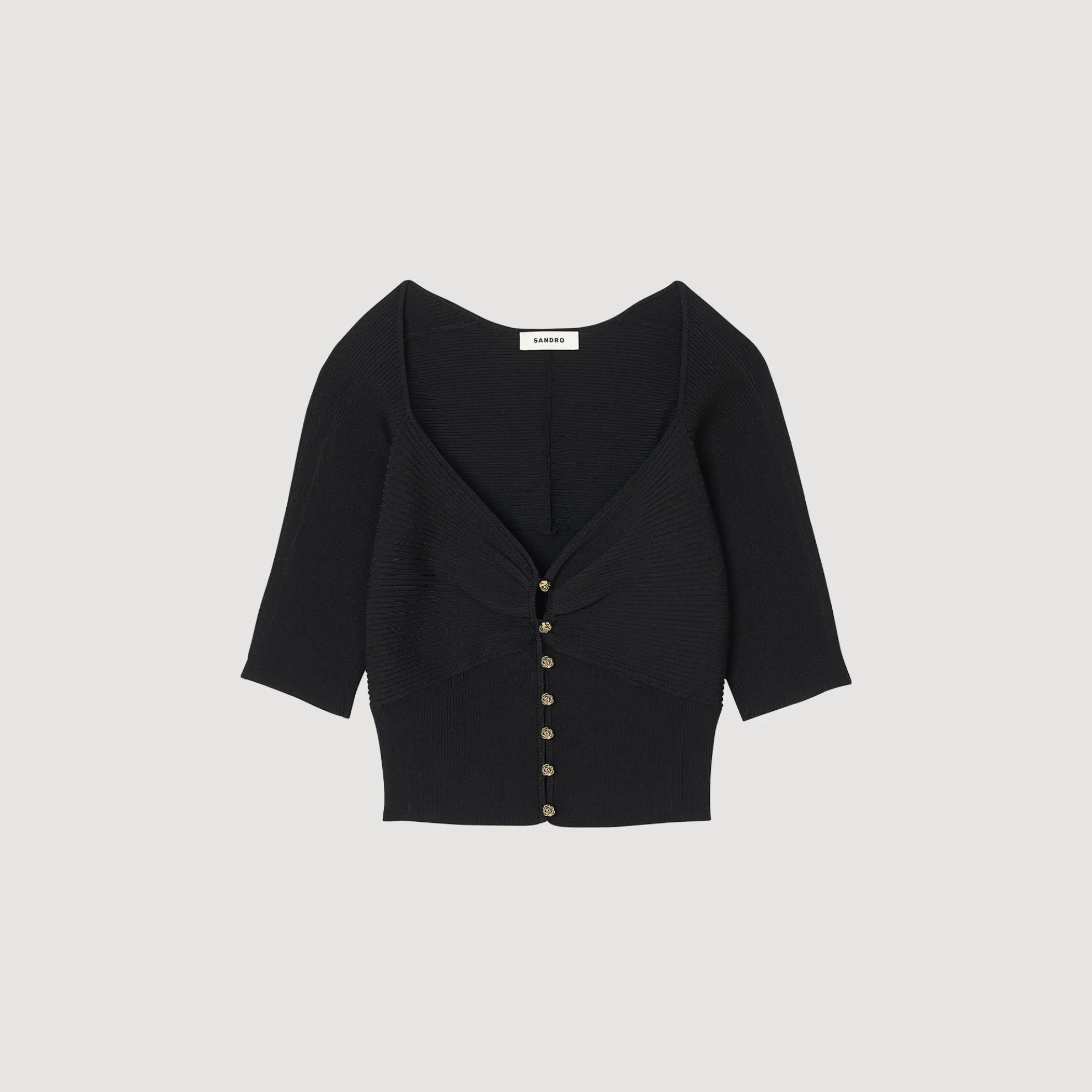 Kort Vest Met Ribbels