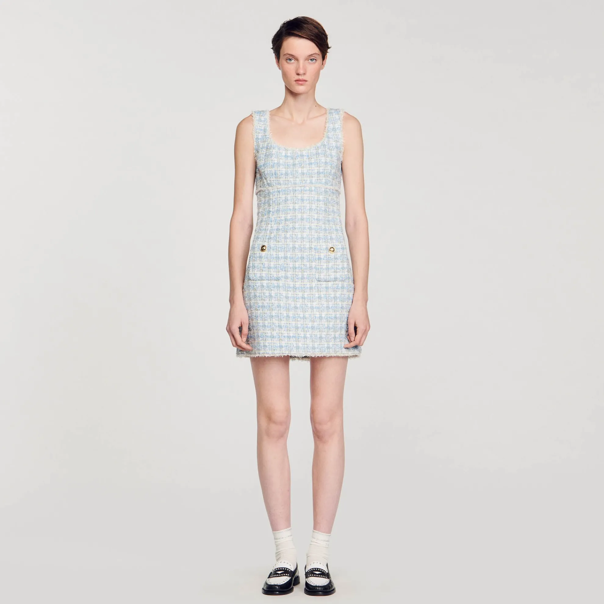 Korte Jurk Tweed