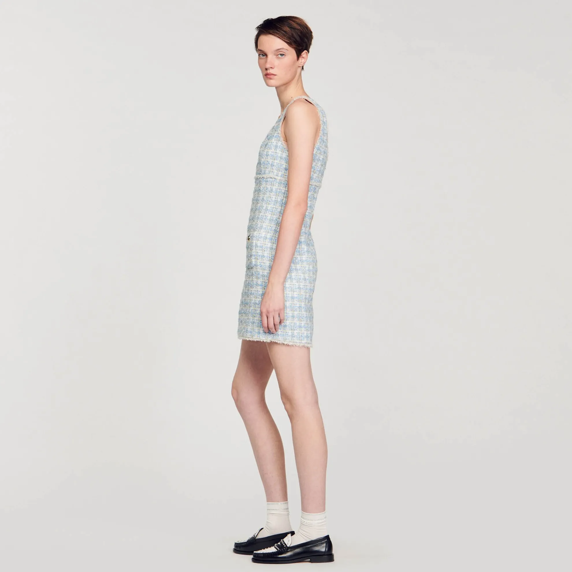 Korte Jurk Tweed