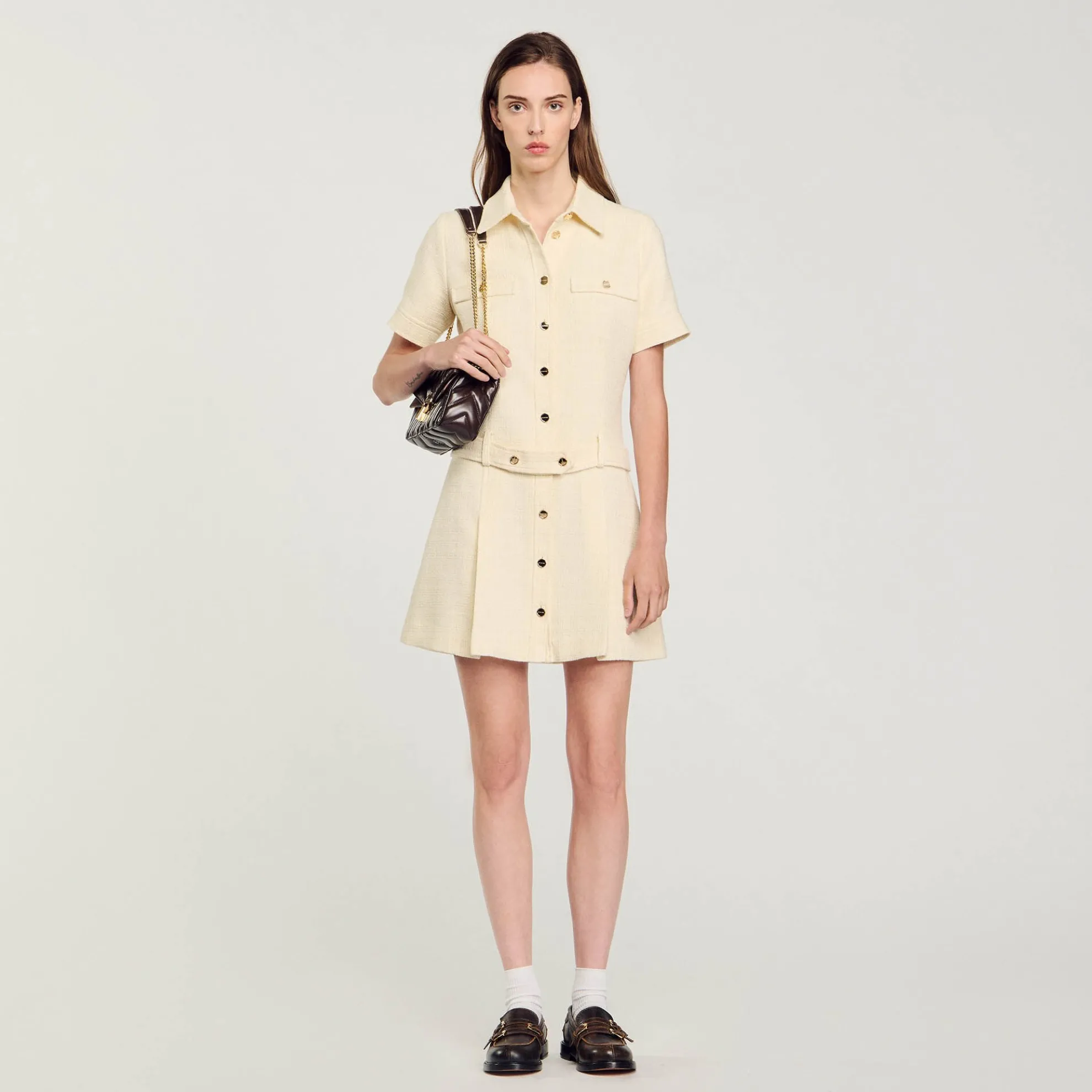Korte Jurk Tweed