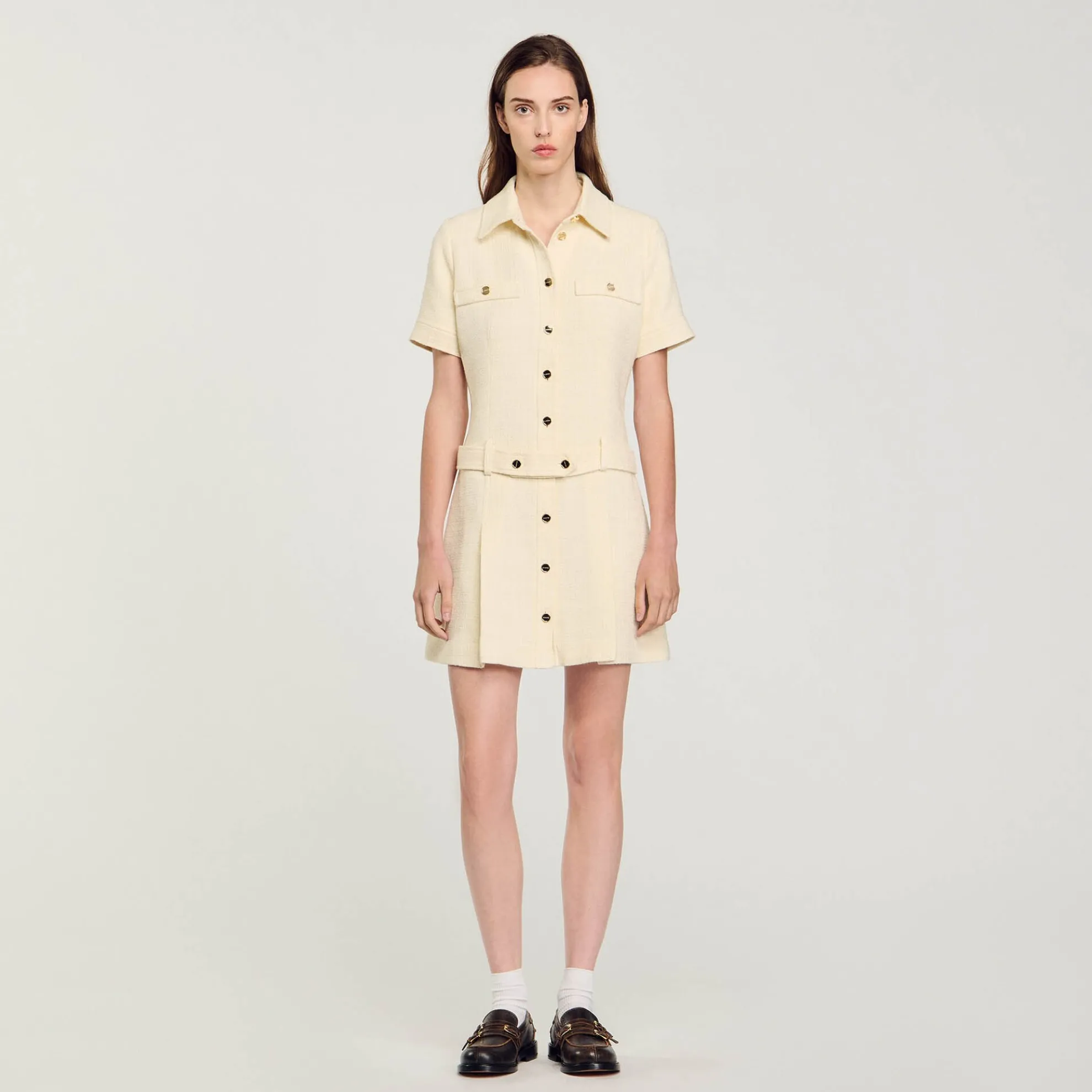 Korte Jurk Tweed