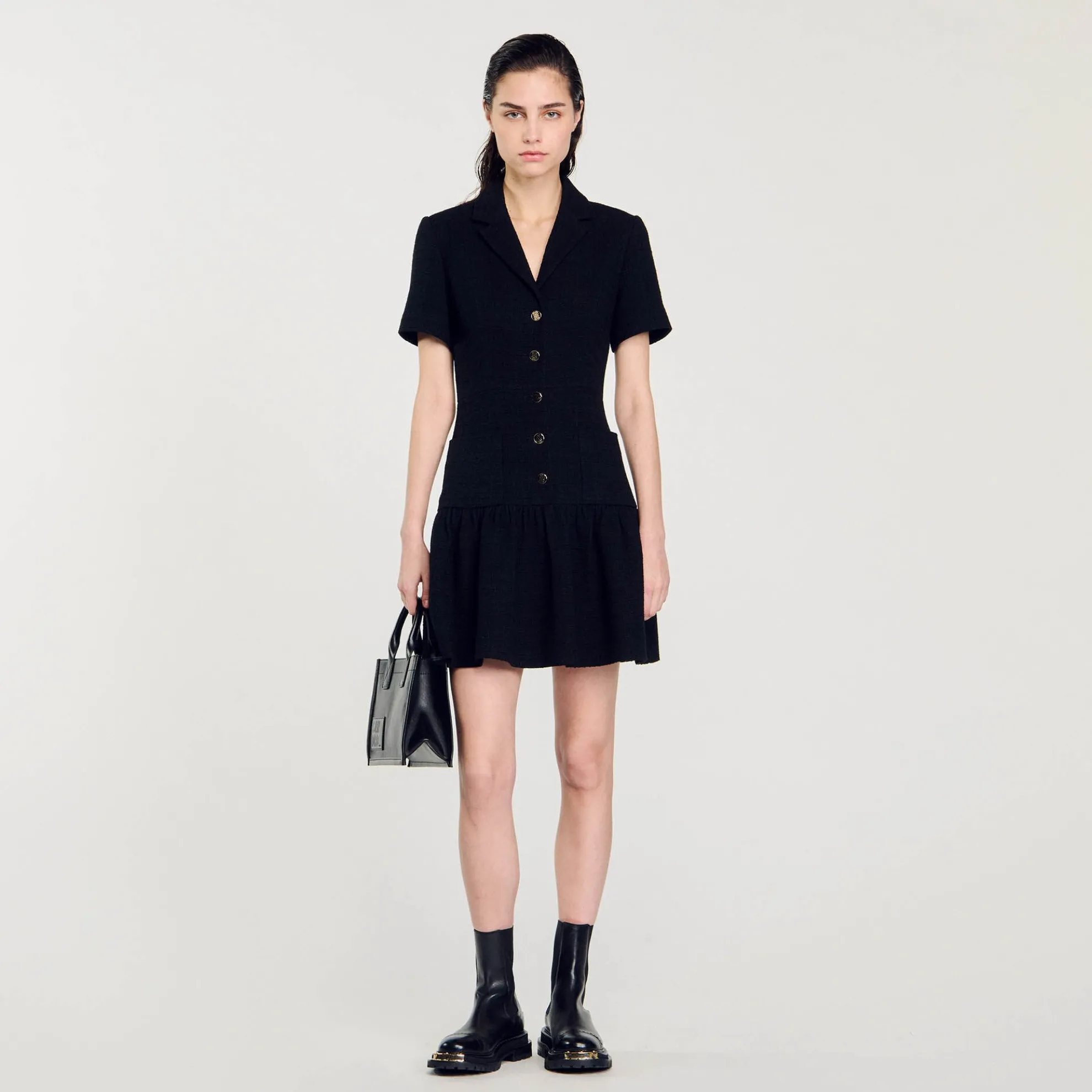 Korte Jurk Tweed