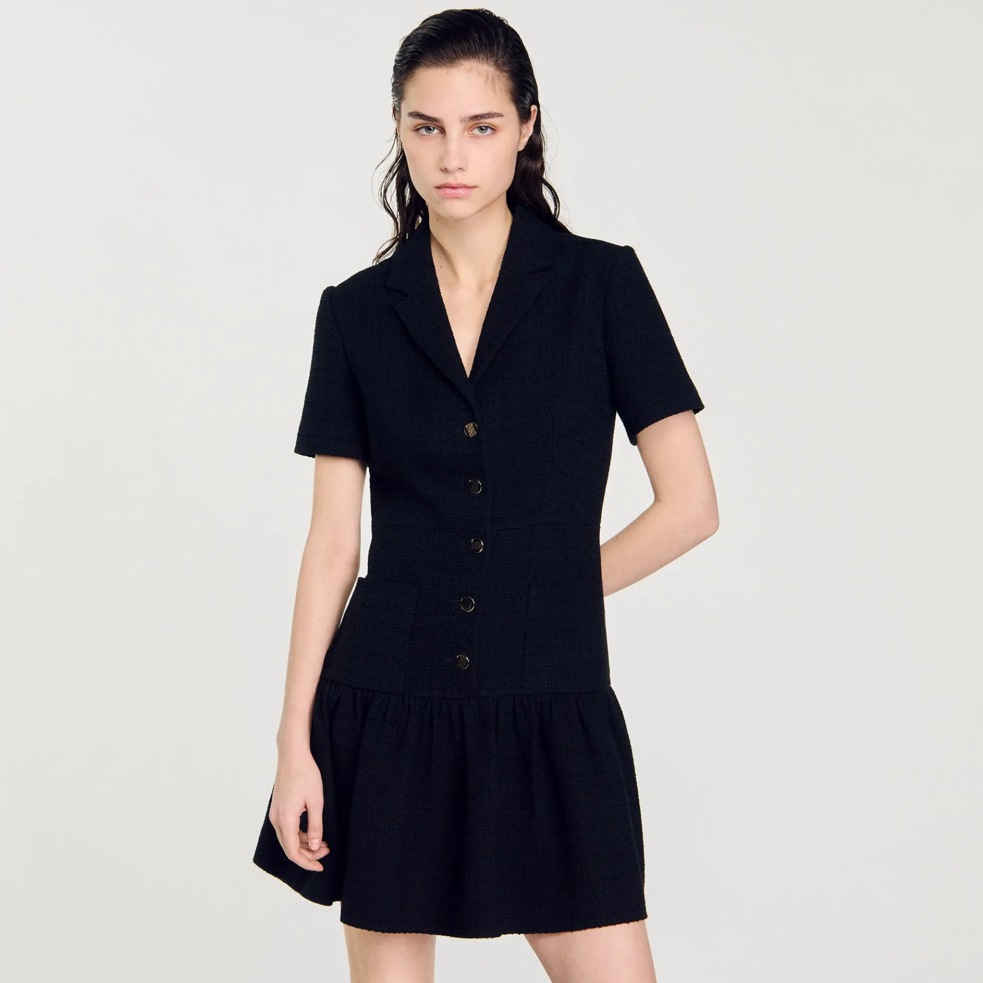 Korte Jurk Tweed
