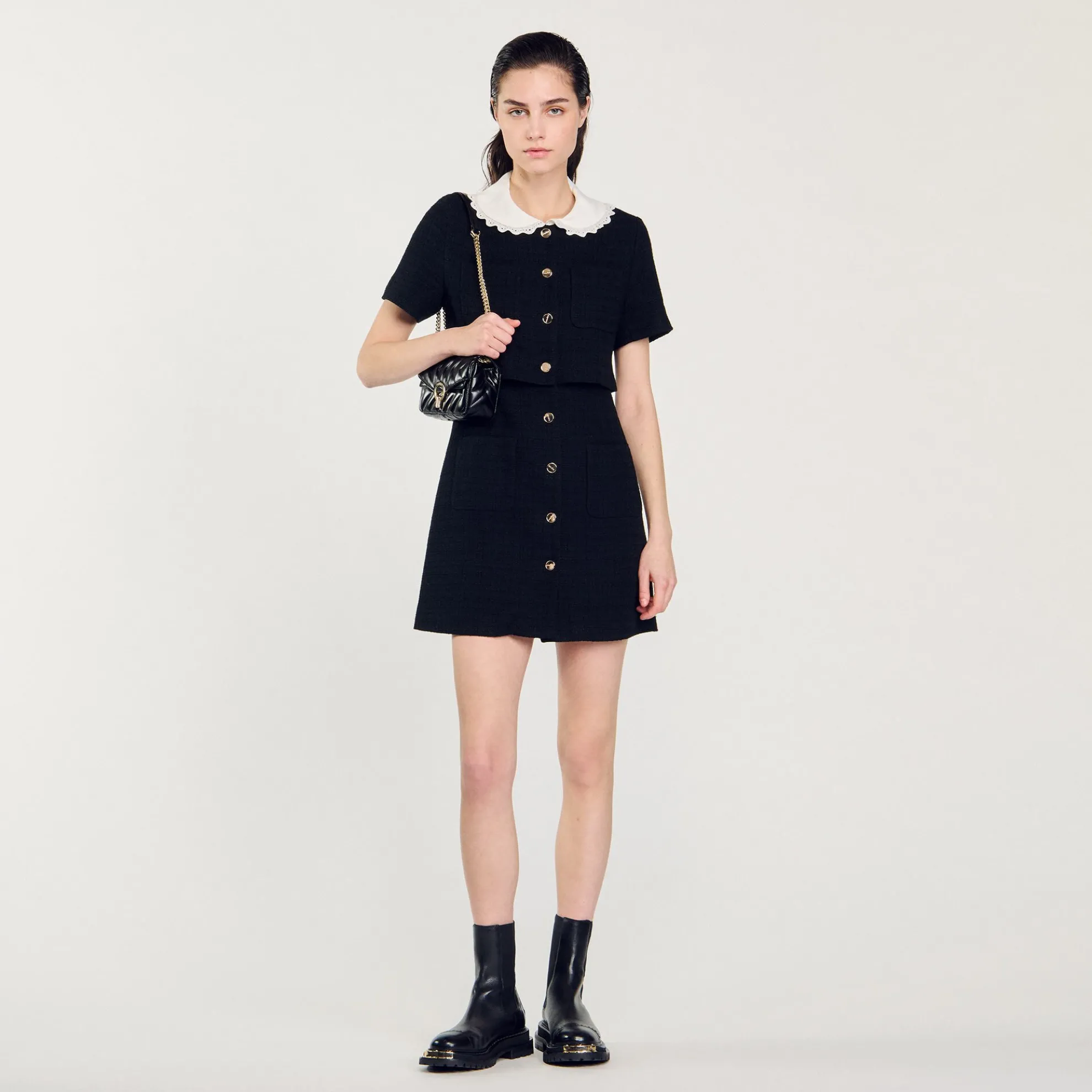 Korte Jurk Van Tweed