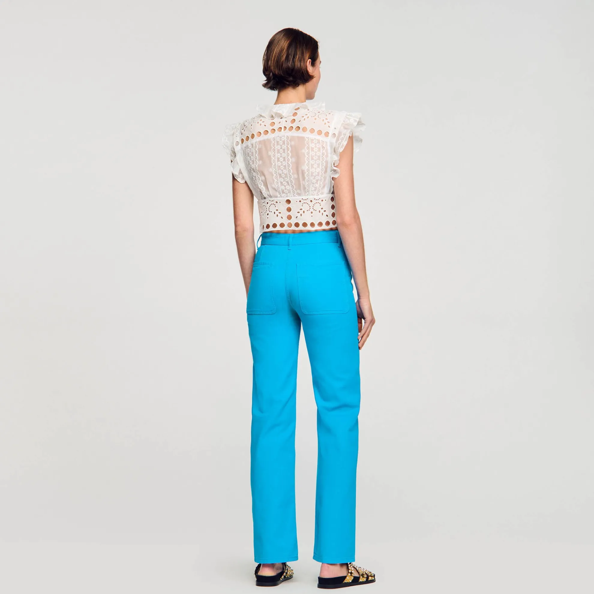 Korte Top Met Volants