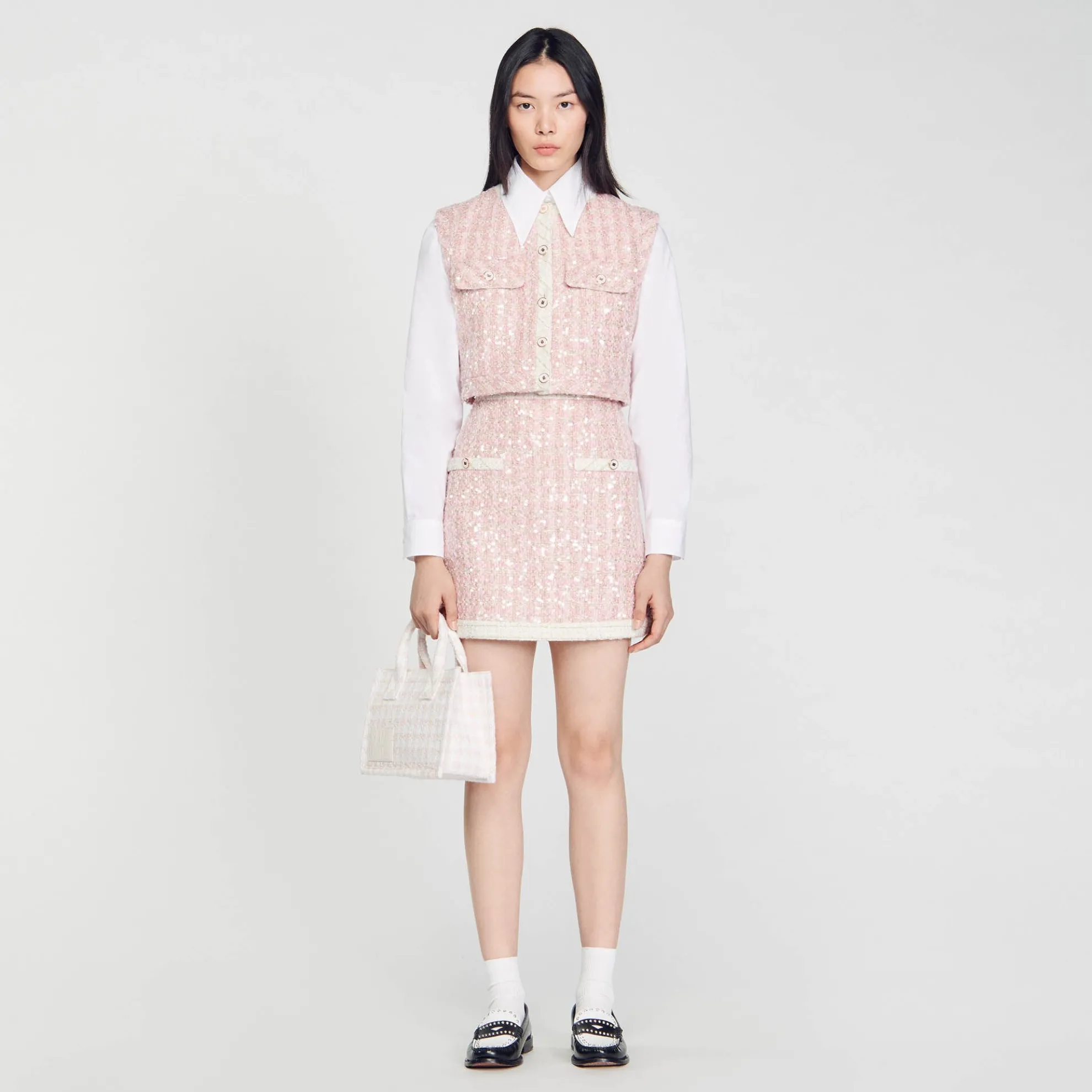 Korte Tweed Rok