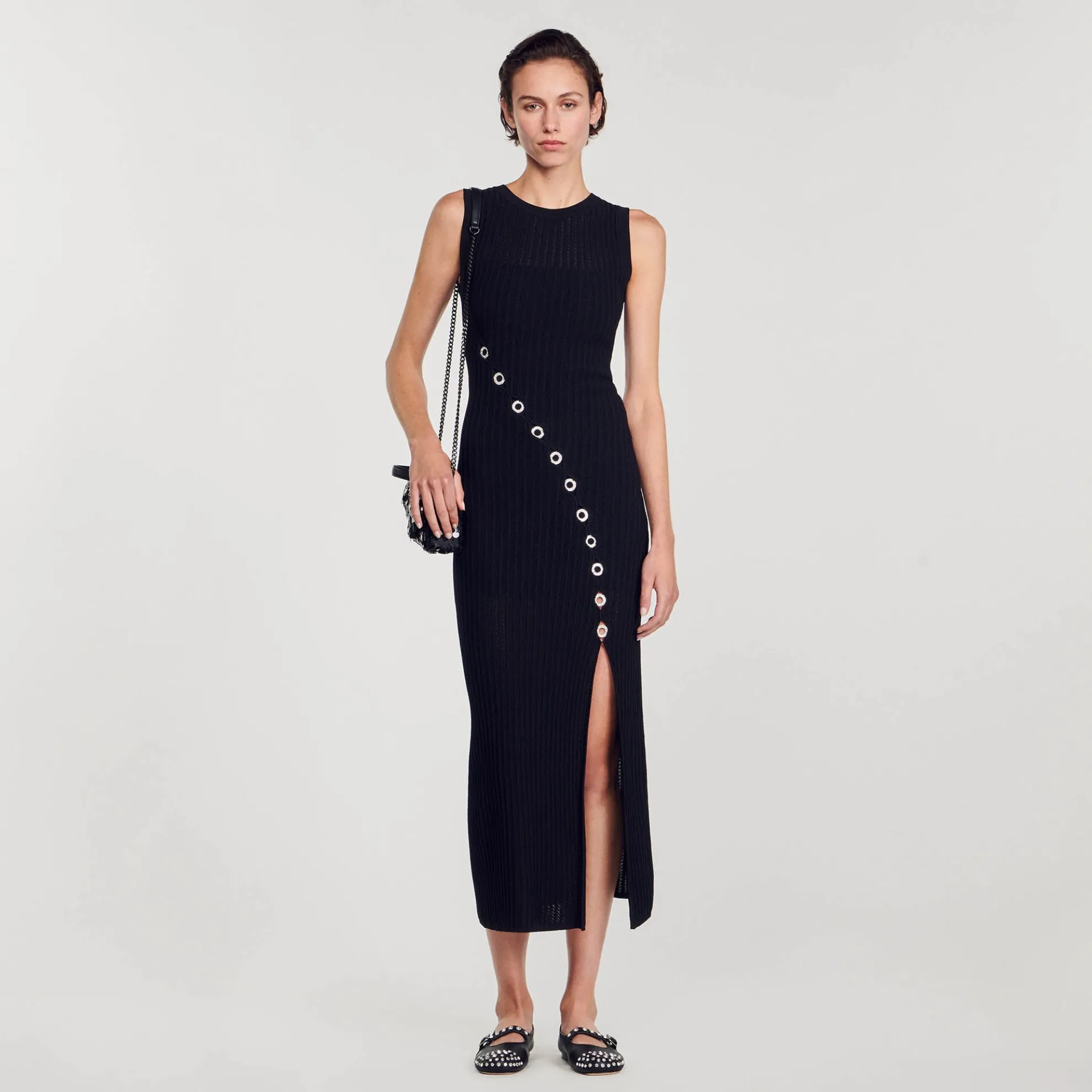 Lange Jurk Met Stras Details