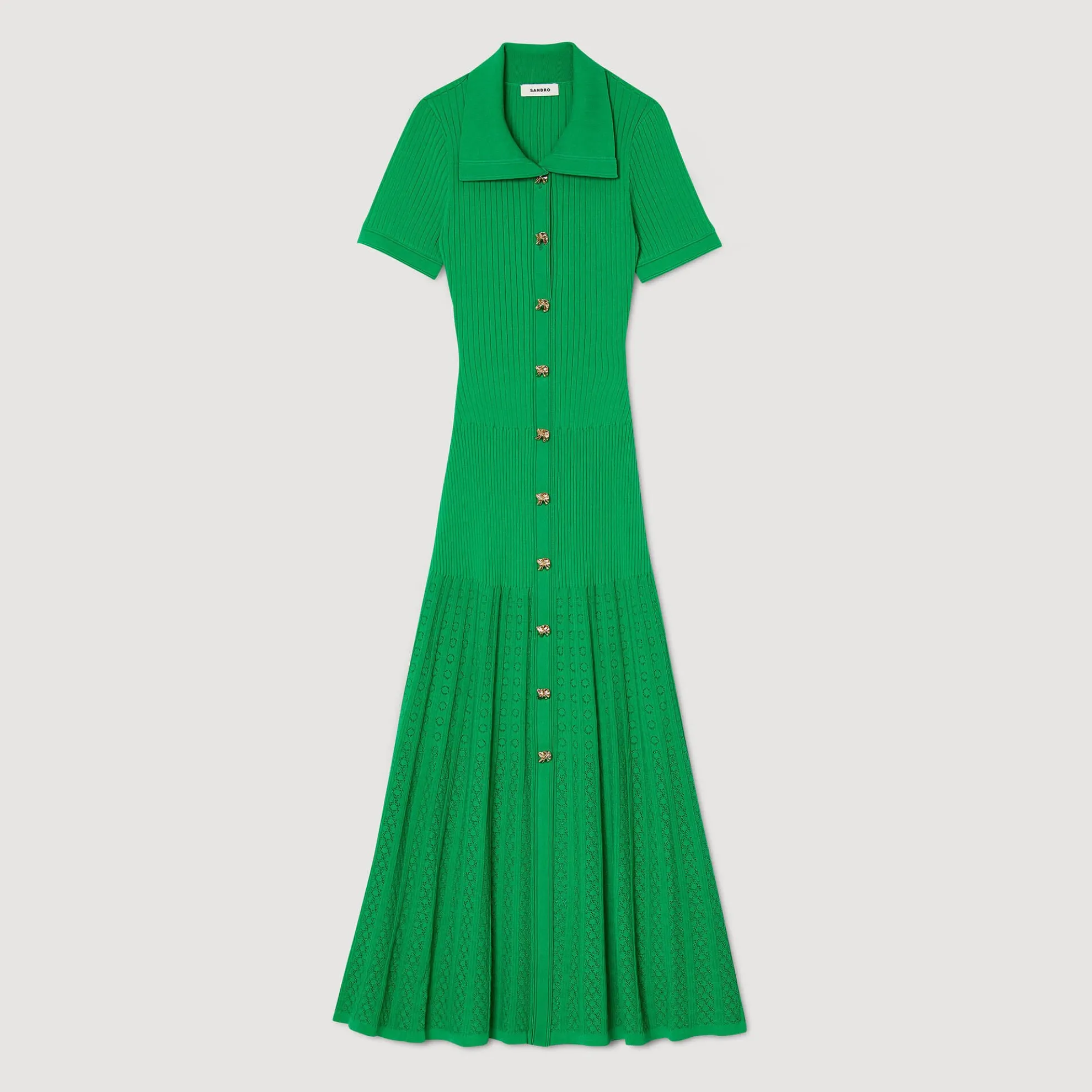 Lange Jurk Van Ribtricot