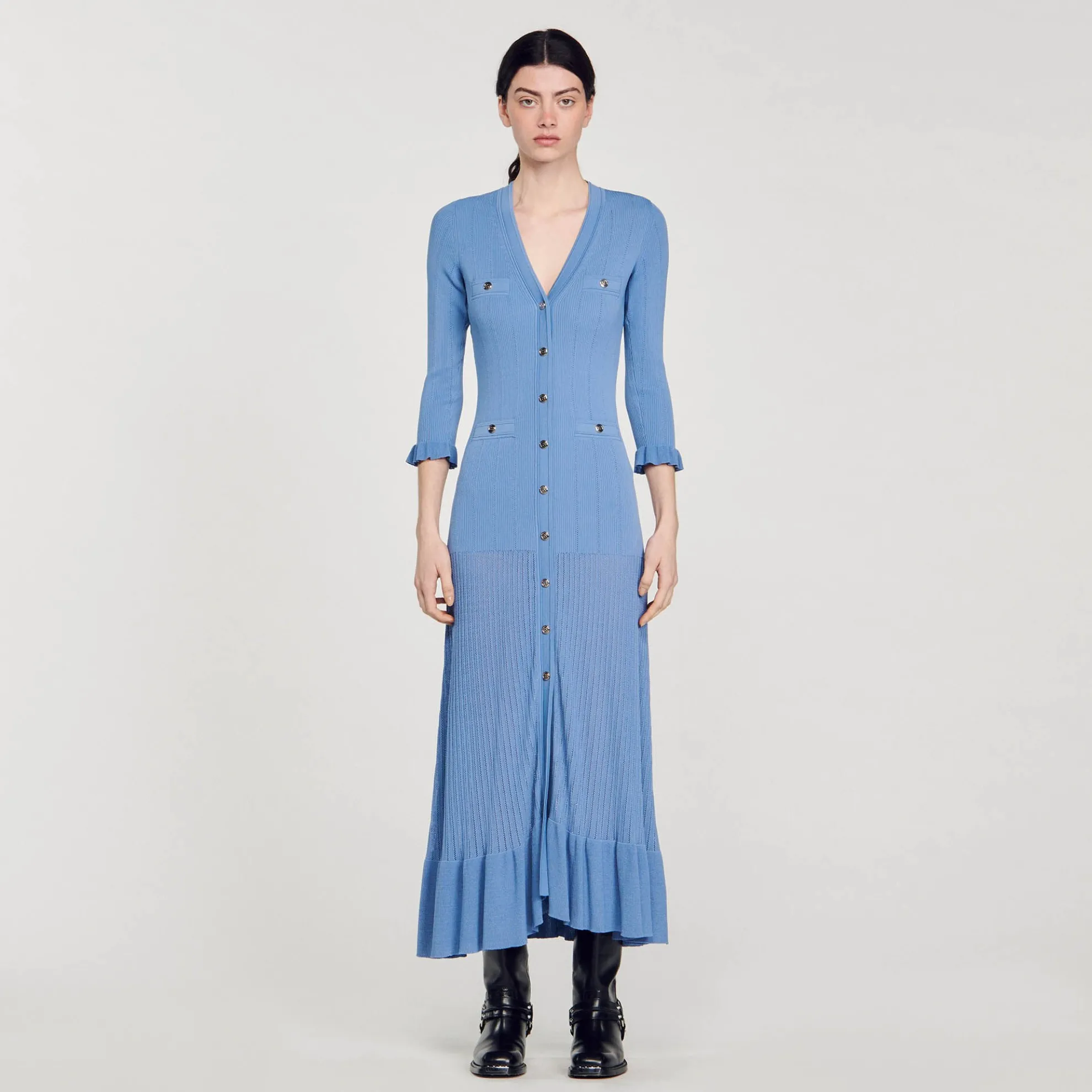 Lange Tricot Jurk