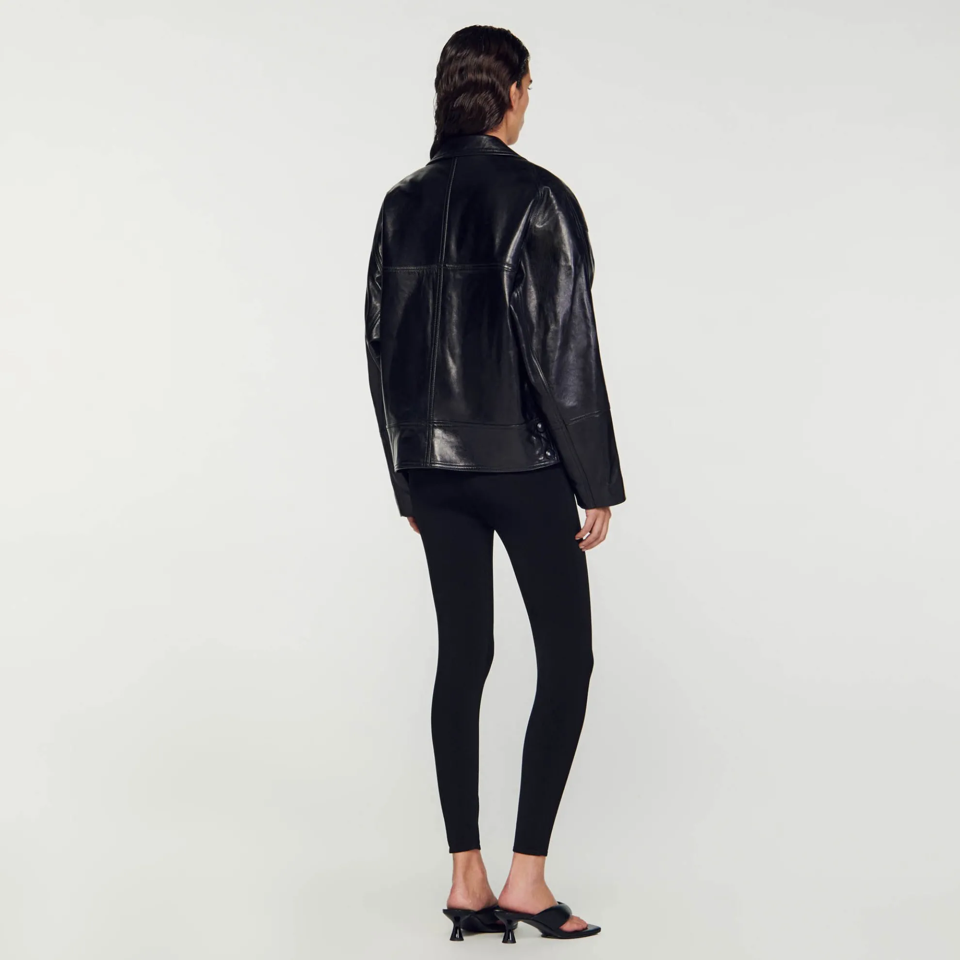 Leren Jack Oversized