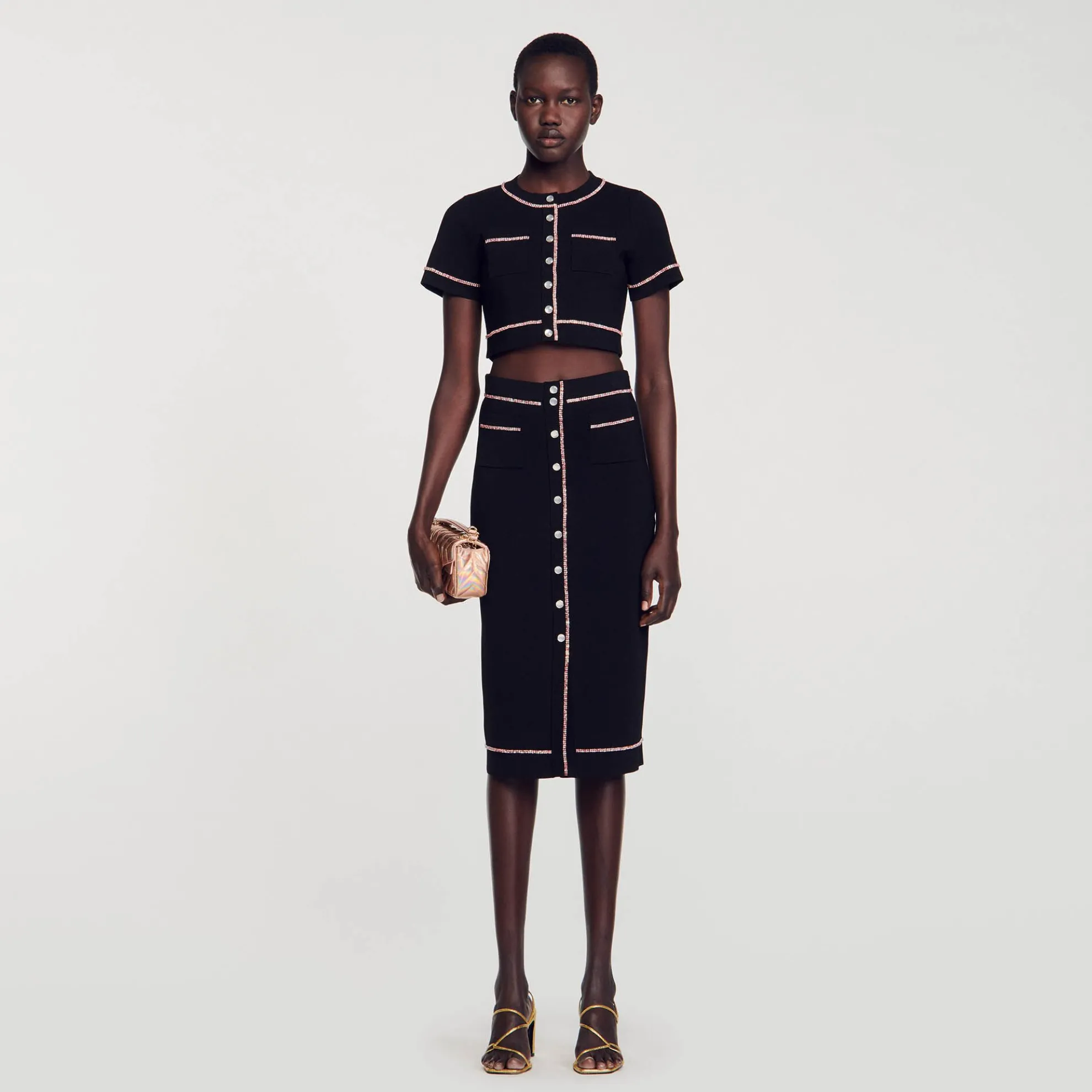 Midi Rok Met Stras