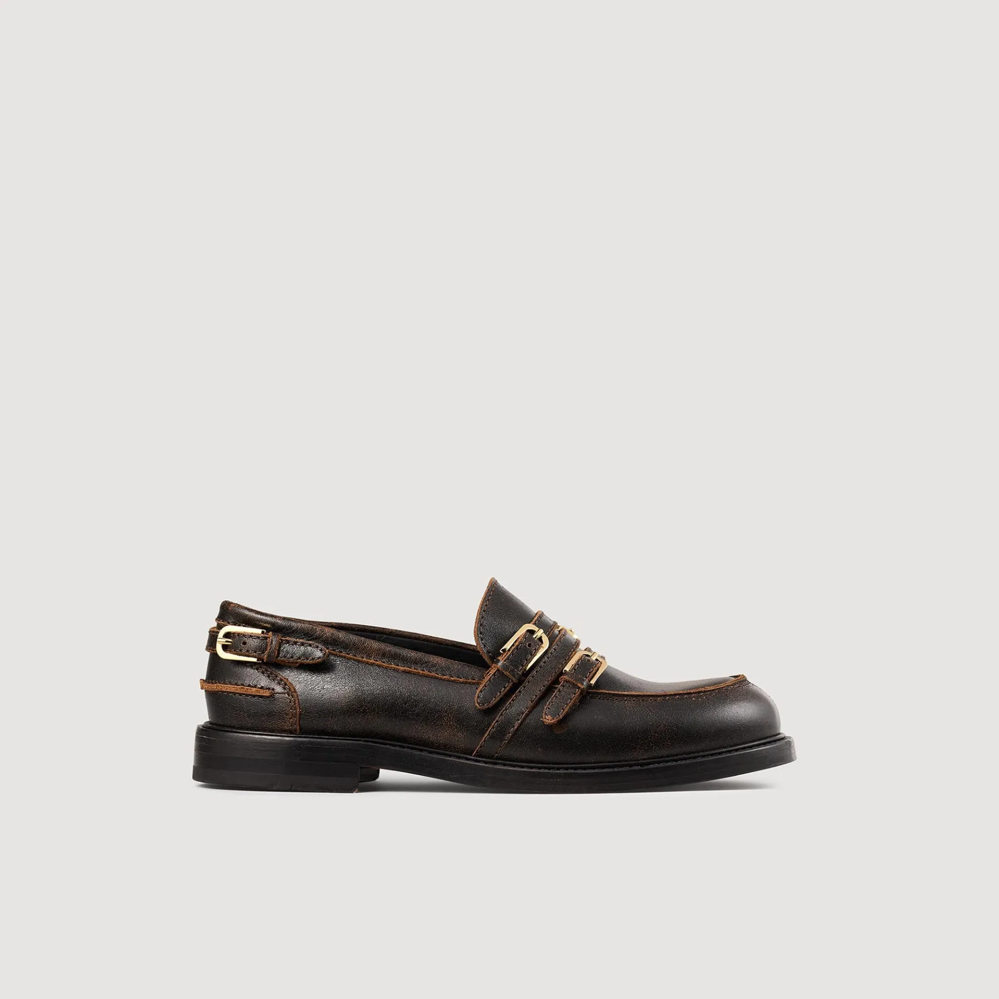 Mocassins Leer Verweerd
