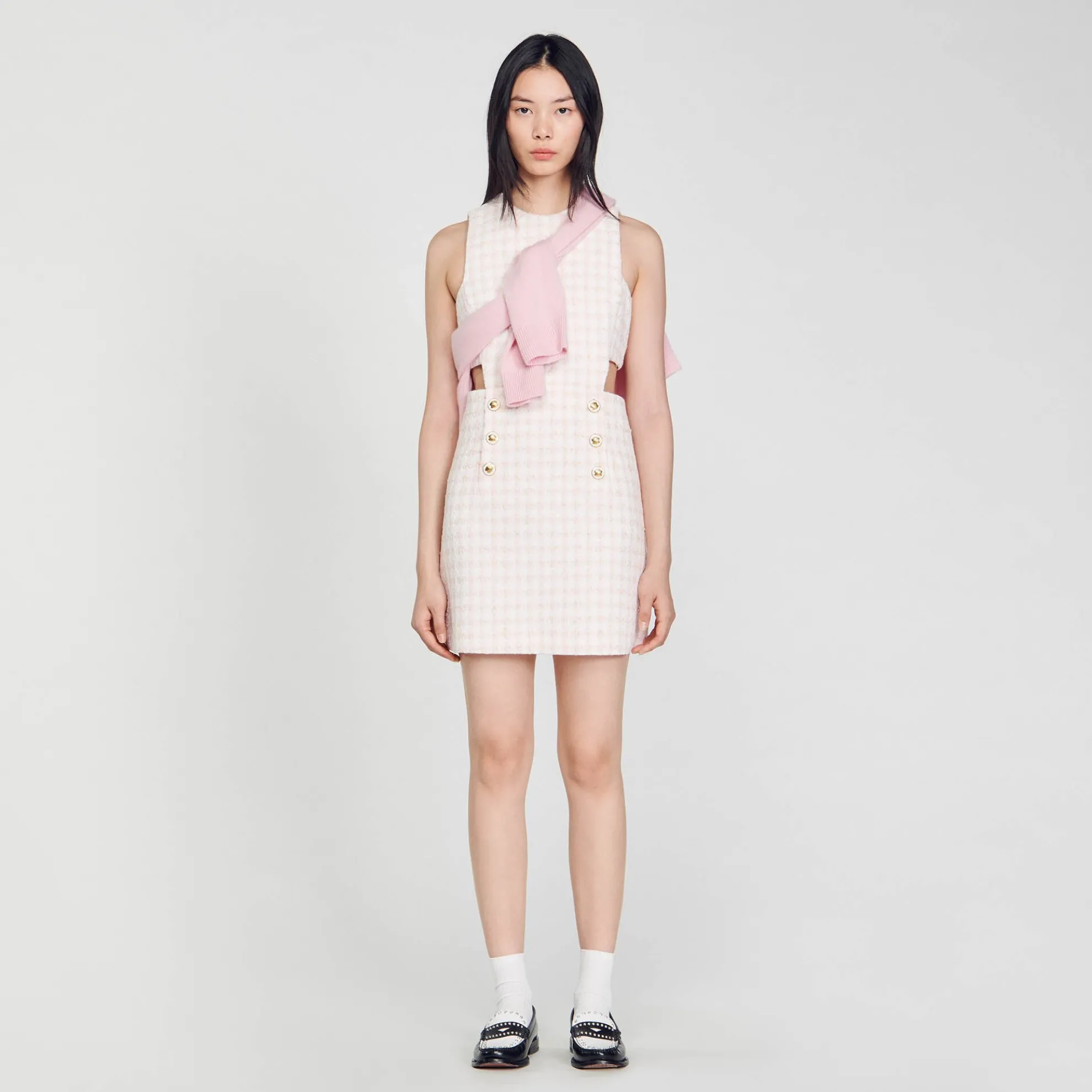 Open Jurk Van Tweed
