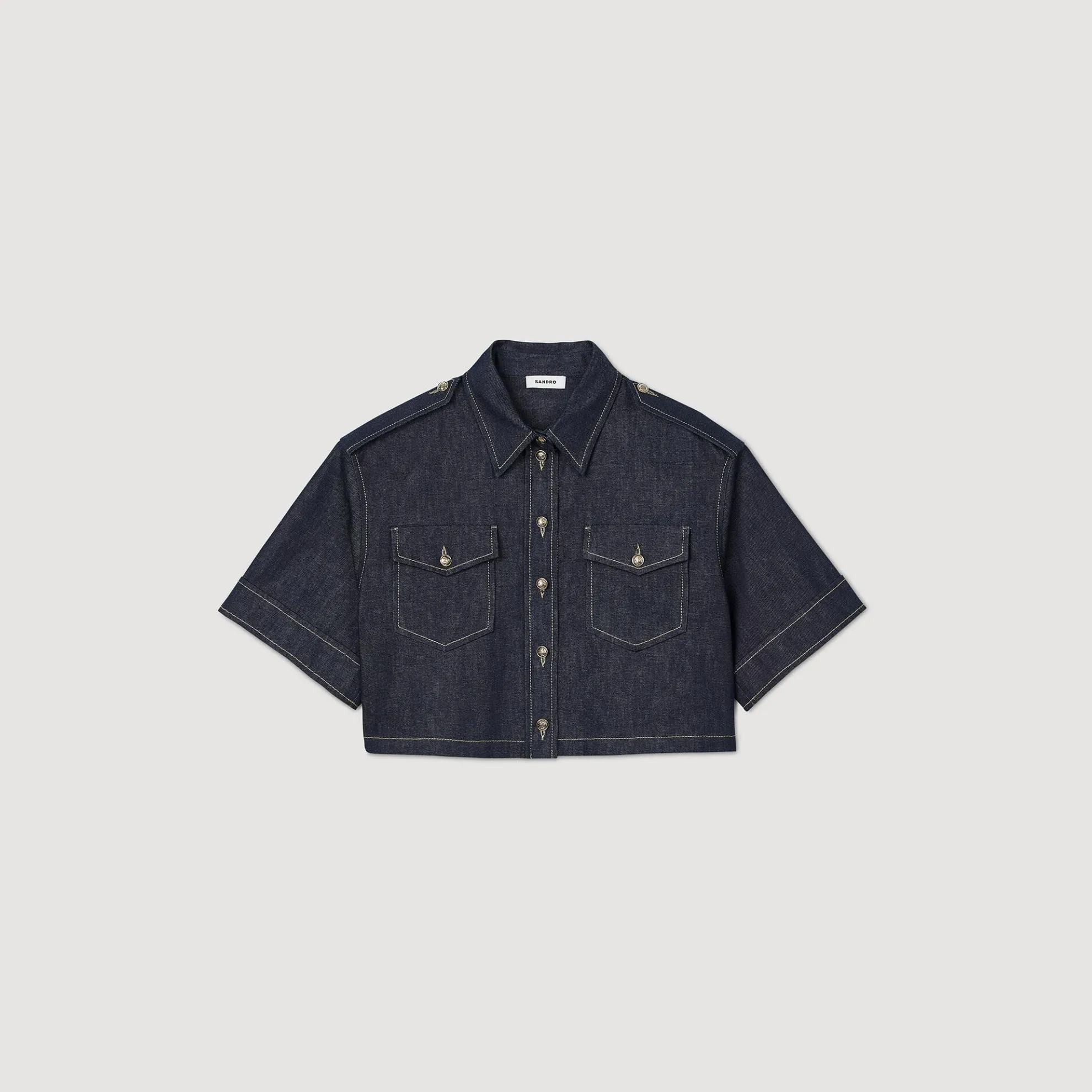 Overhemdblouse Denim