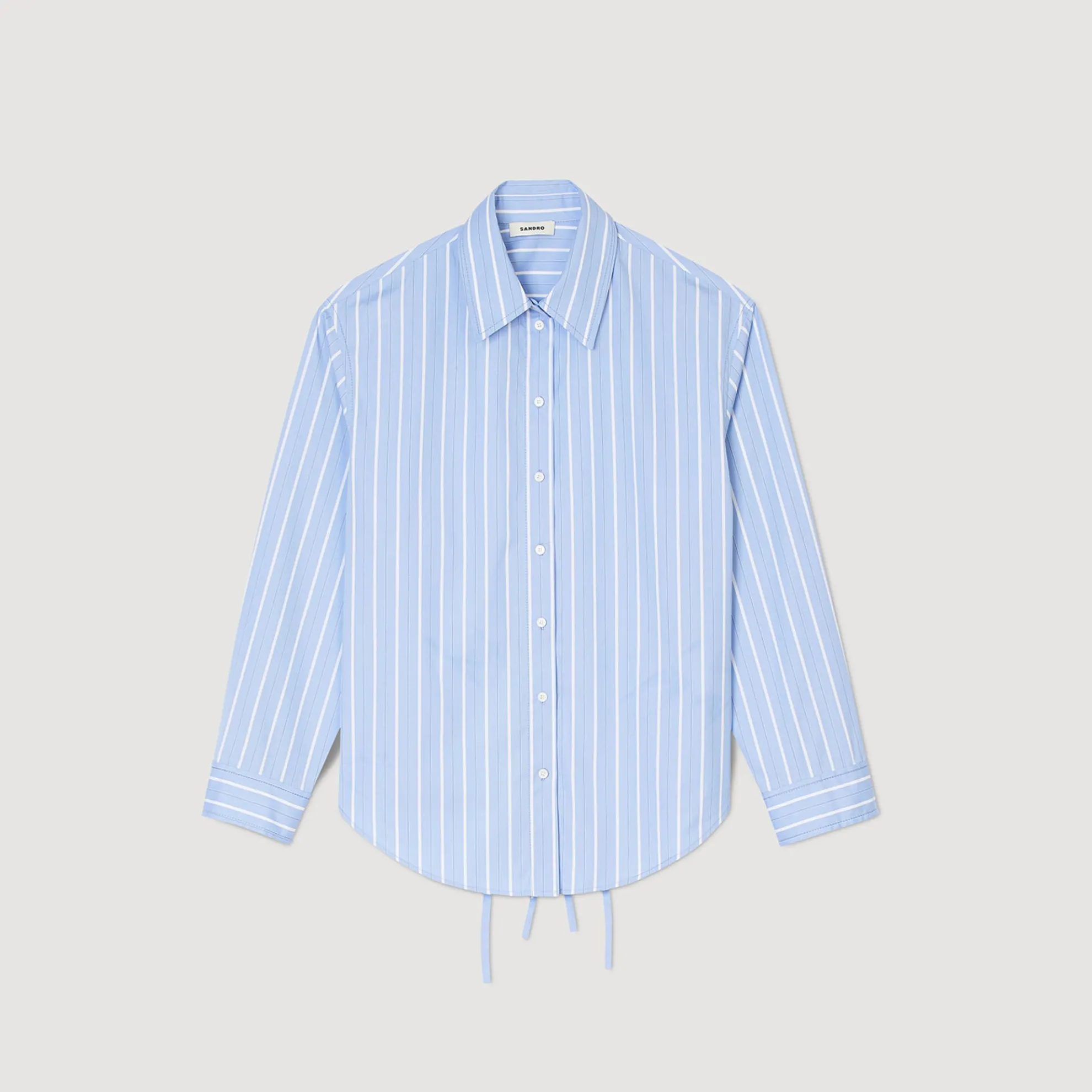 Overhemdblouse Gestreept Open Rug Kant
