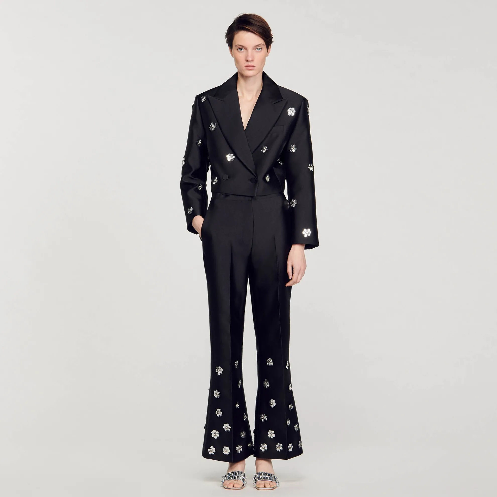 Pantalon Satijn Met Pailletten