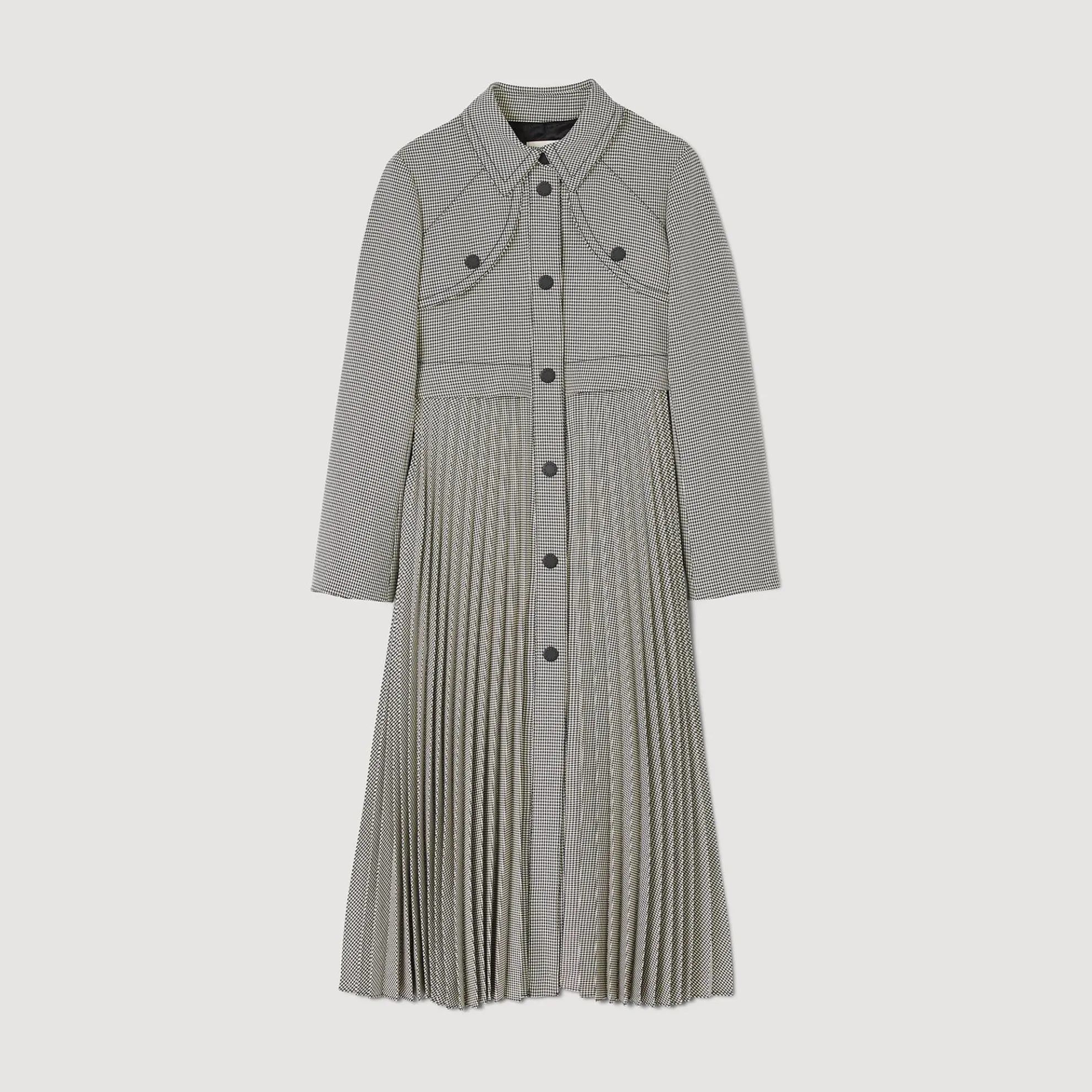 Pied-de-poule Trench