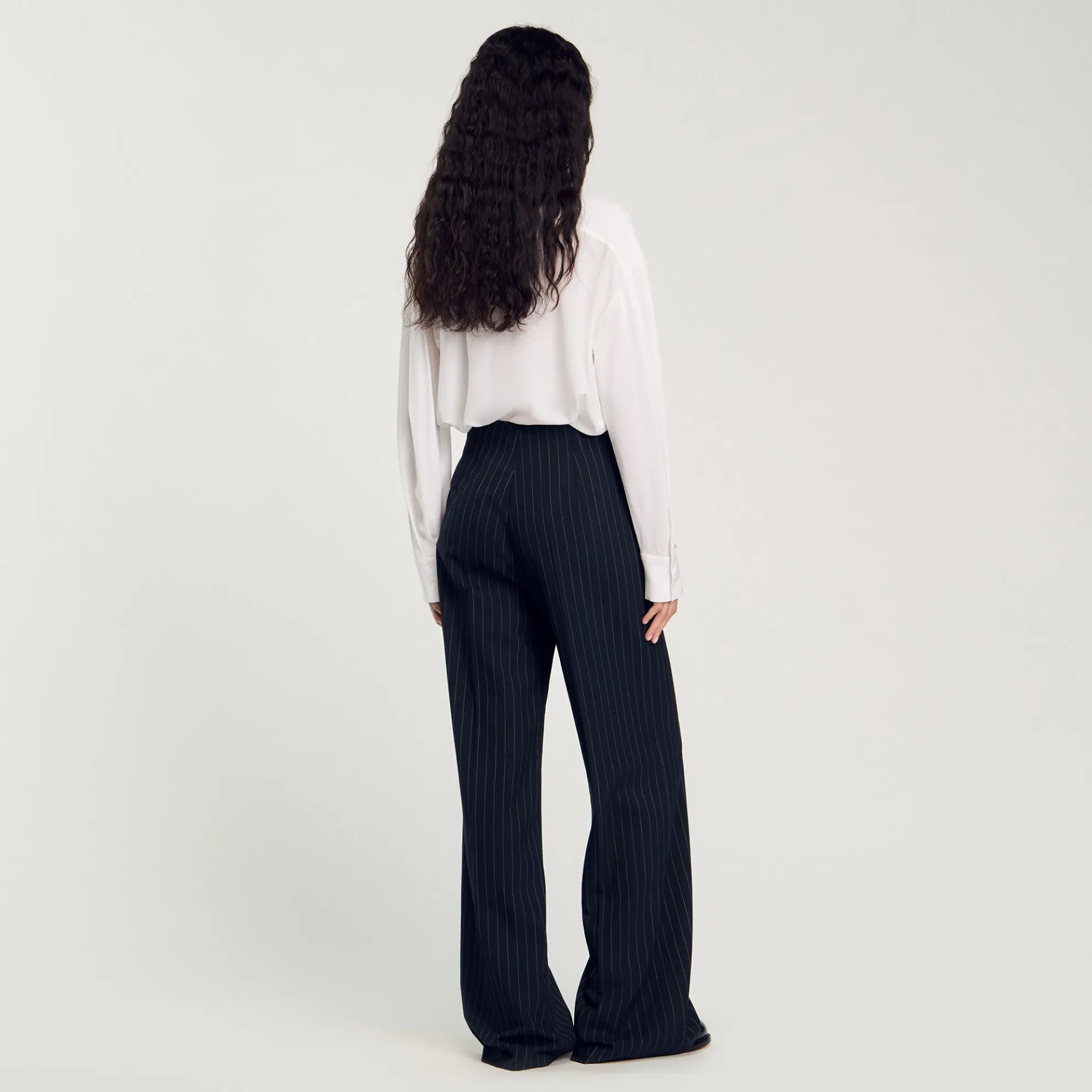 Rechte Broek Met Dunne Strepen
