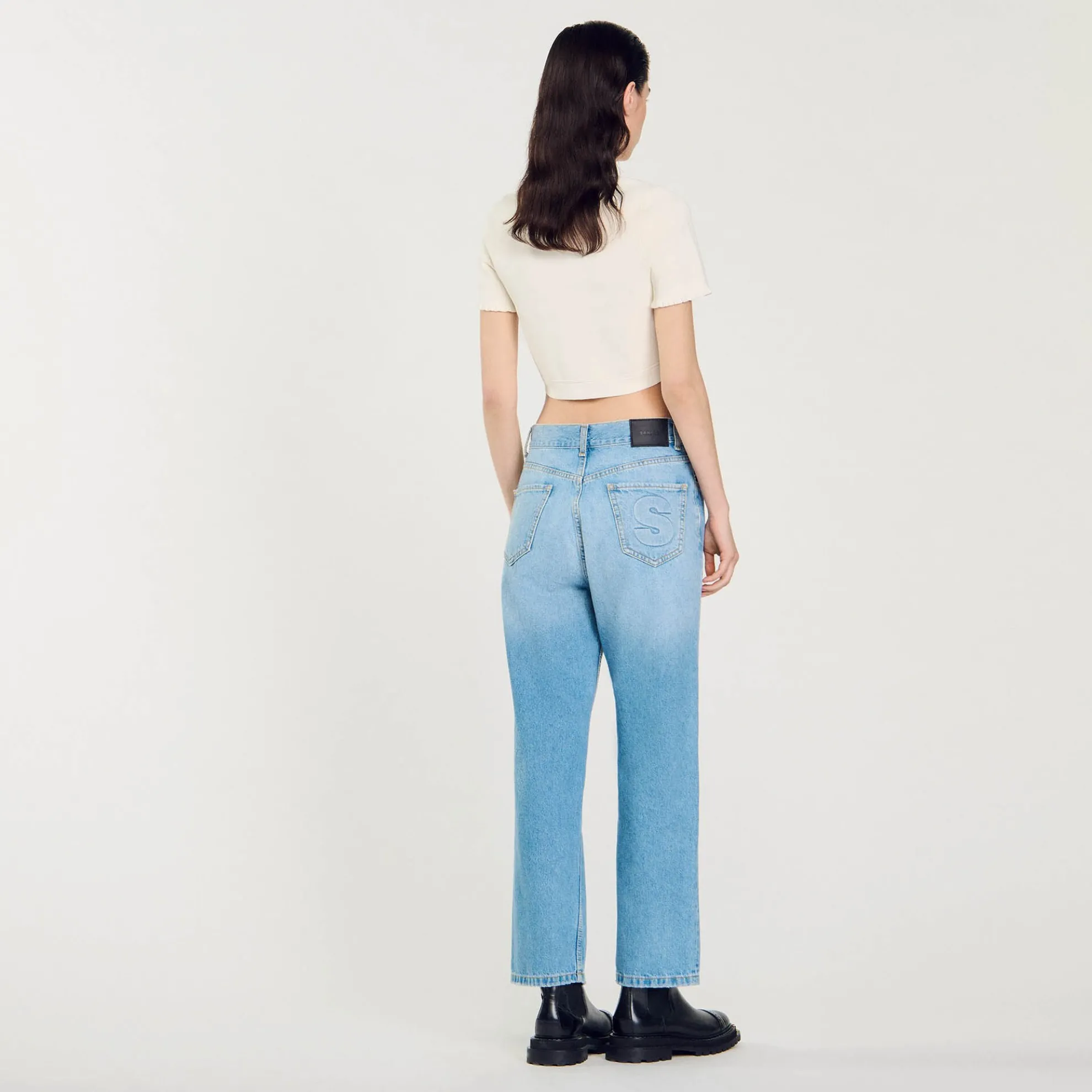 Rechte Jeans Met Lage Taille