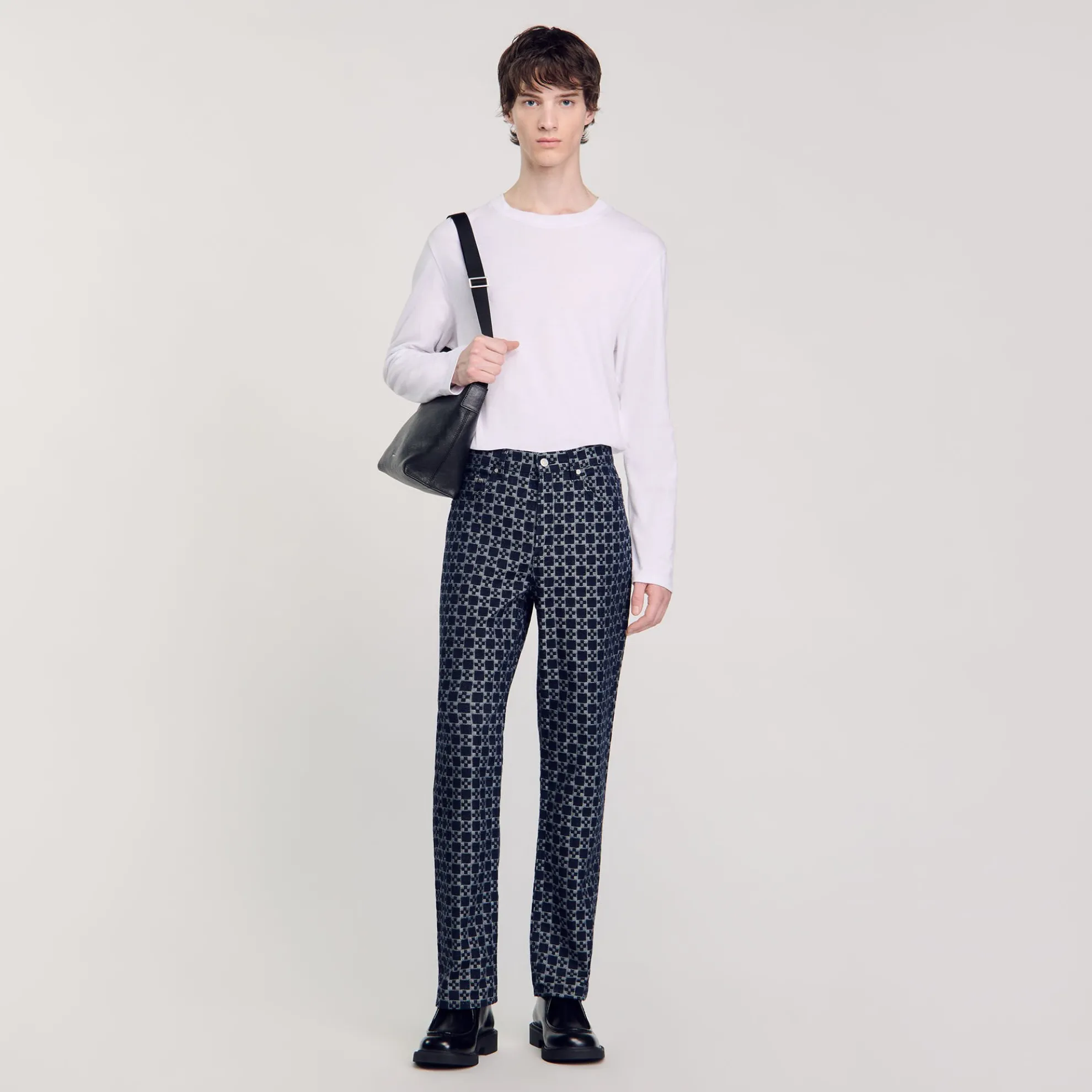 Rechte Jeans Met Square Cross