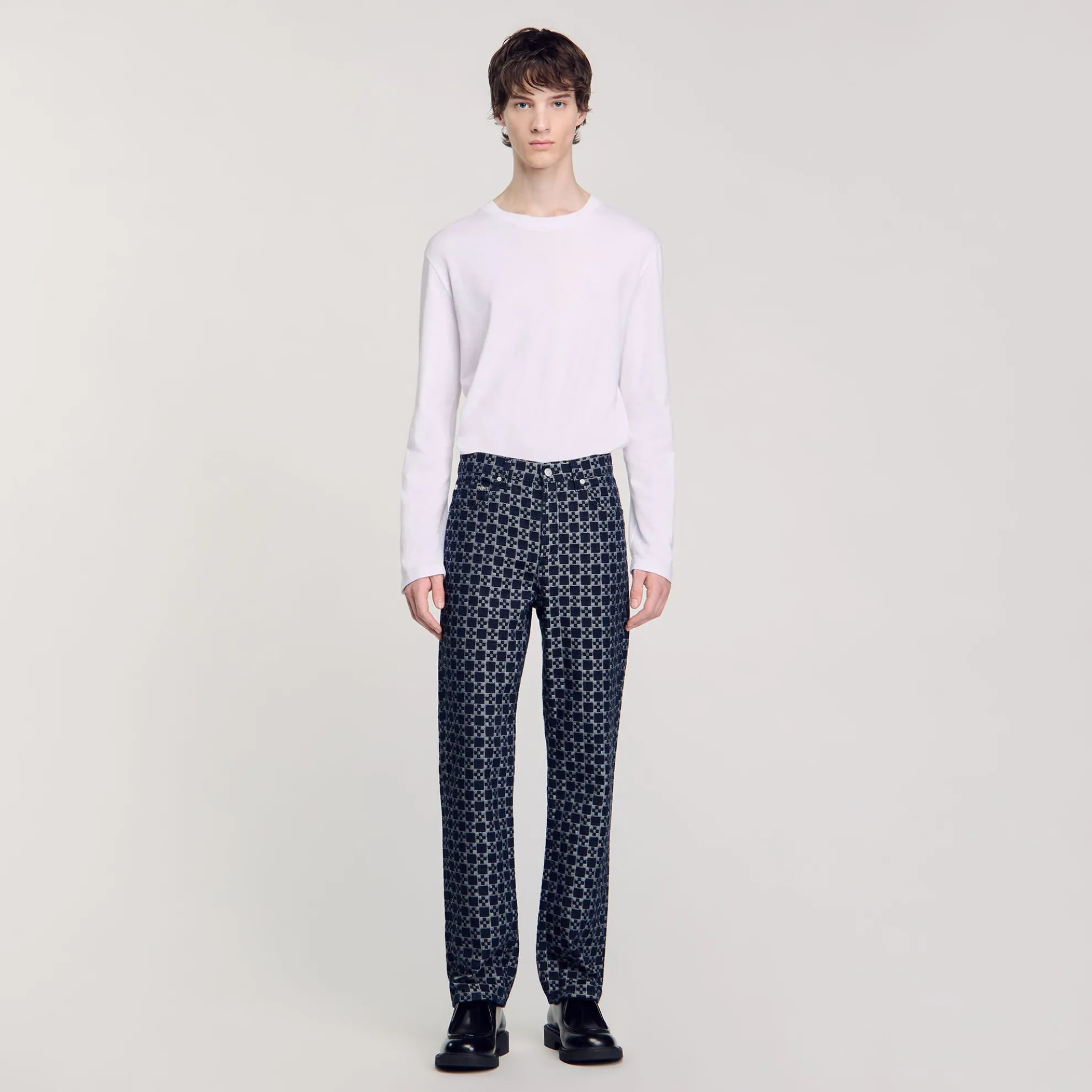Rechte Jeans Met Square Cross